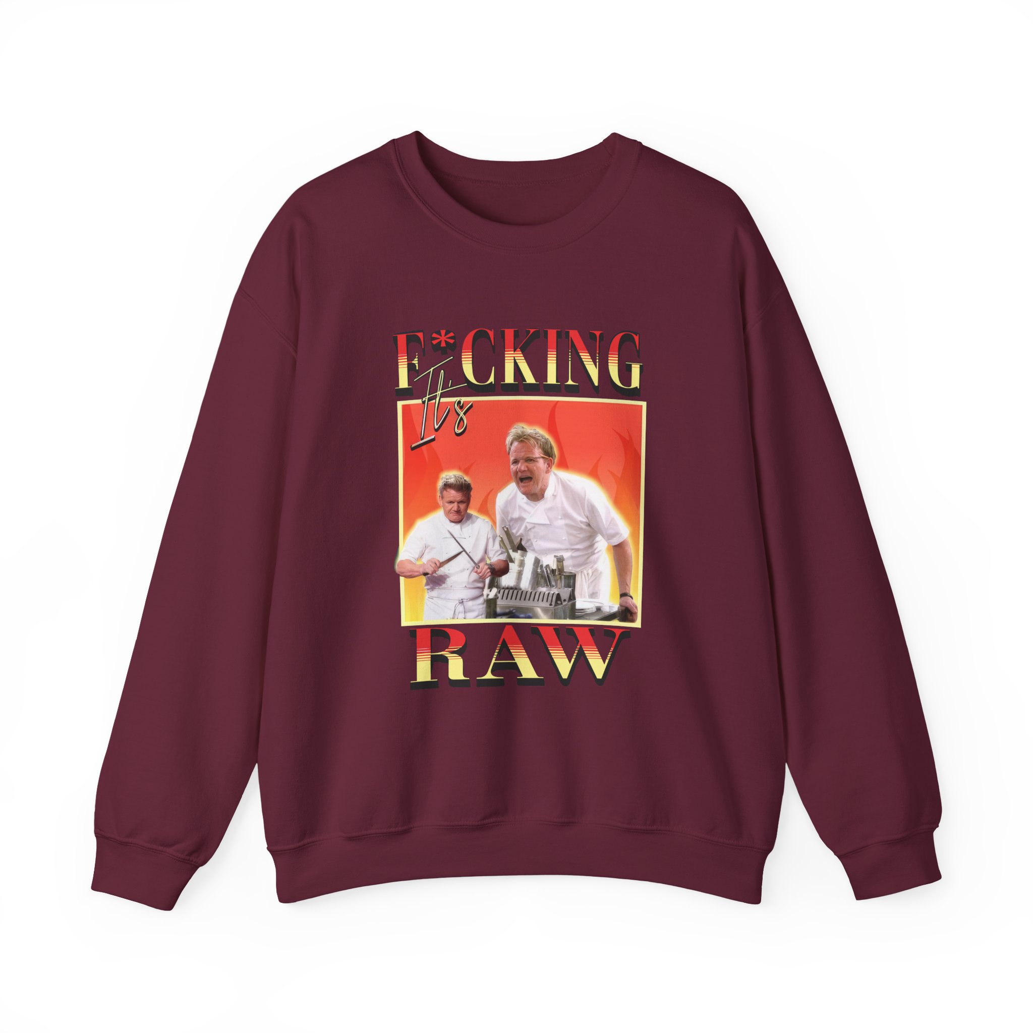 Gordon Ramsay It's F*cking Raw Unisex Heavy Blendâ„¢ Crewneck Sweatshirt