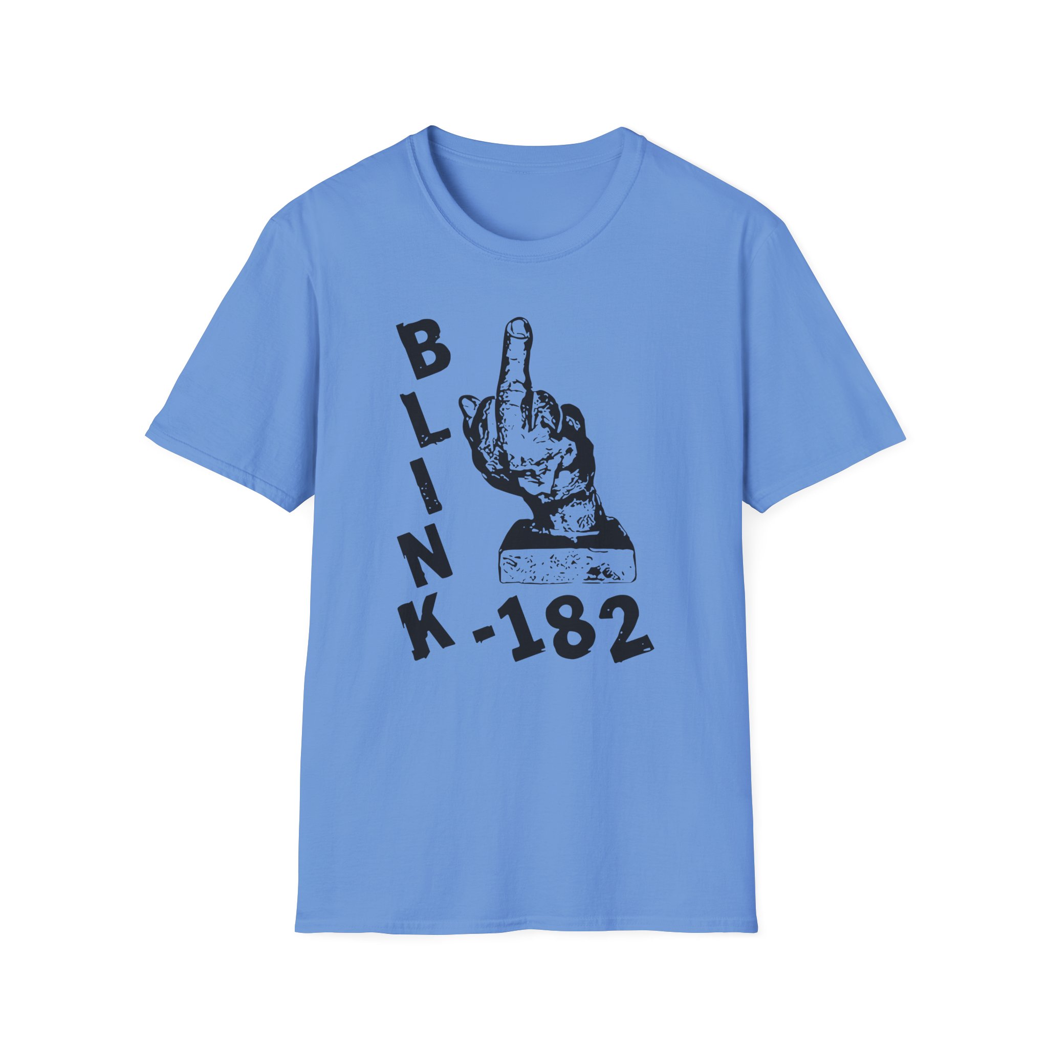 Blink 182 Pink Middle Finger Unisex Softstyle T-Shirt