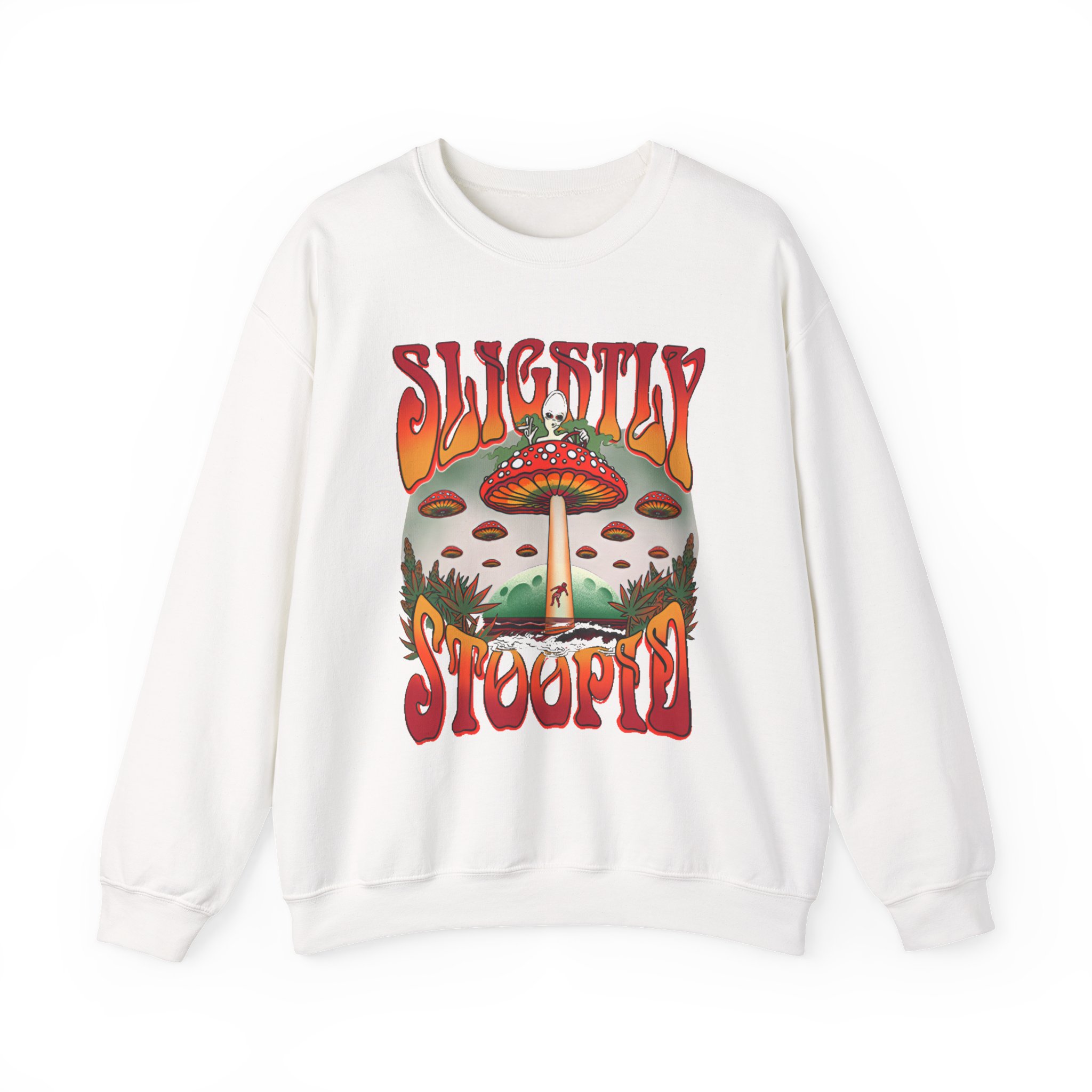 Slightly Stoopid Mushroom Ufo Unisex Heavy Blendâ„¢ Crewneck Sweatshirt