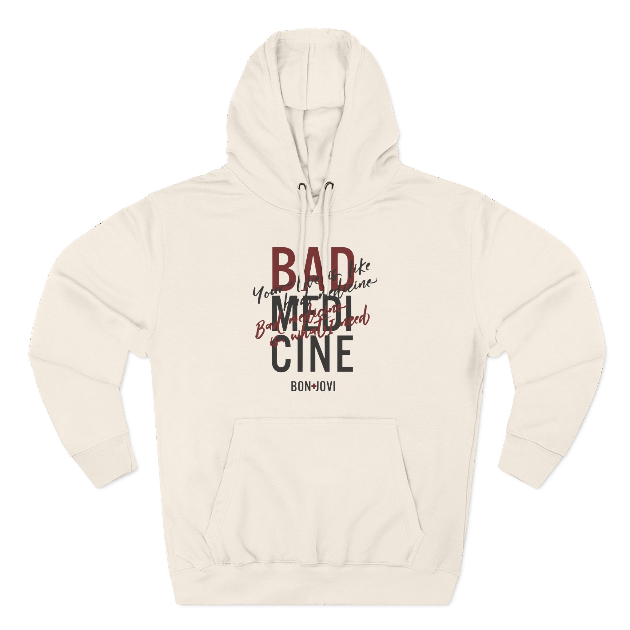 Bon Jovi Bad Medicine Three-Panel Fleece Hoodie