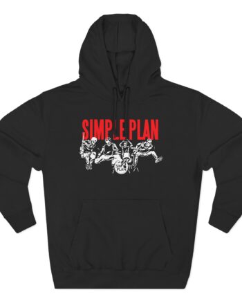 Simple Plan Live Skeleton Three-Panel Fleece Hoodie