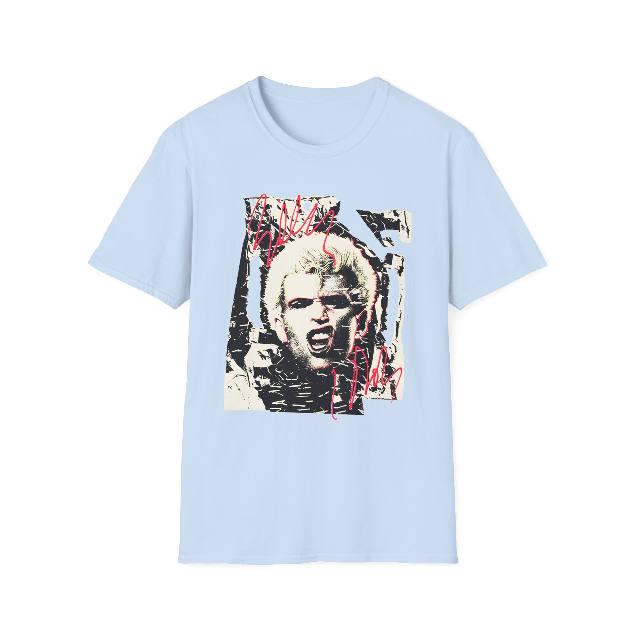 Billy Idol Shattered Photo Unisex Softstyle T-Shirt