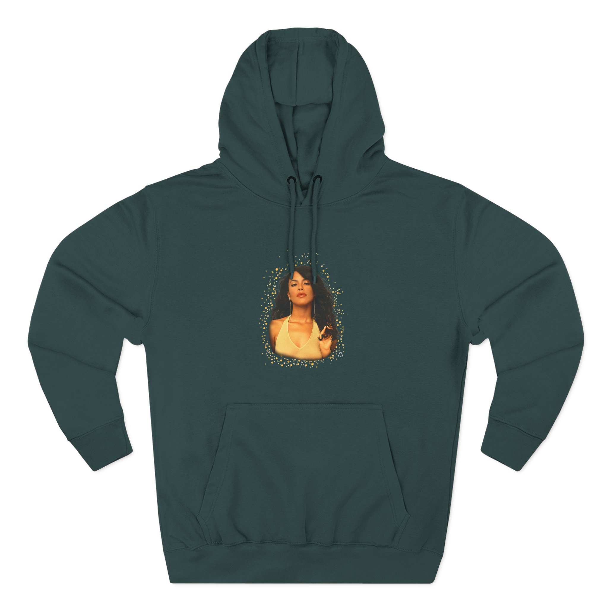 Aaliyah Self Titled Portrait Three-Panel Fleece Hoodie
