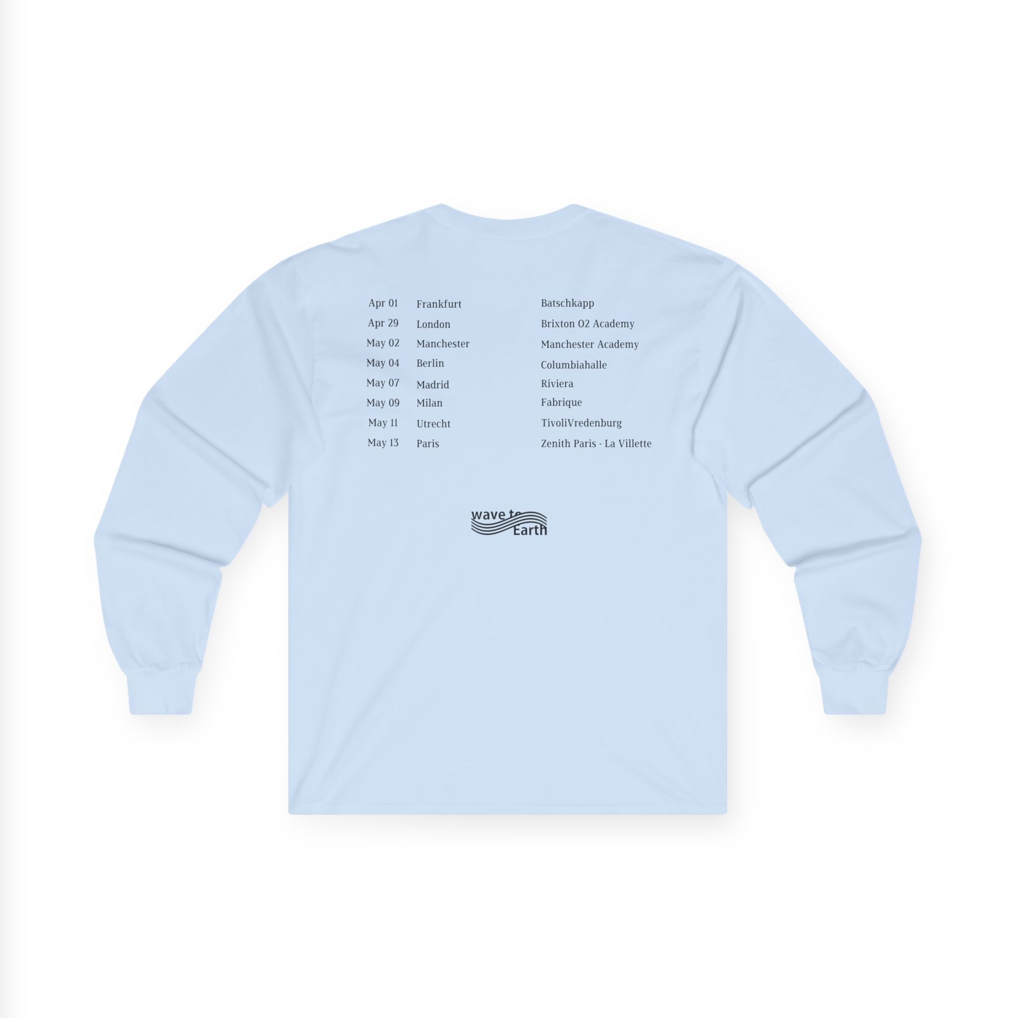 Wave to Earth "0.03 World Tour in Europe Unisex Ultra Cotton Long Sleeve Tee