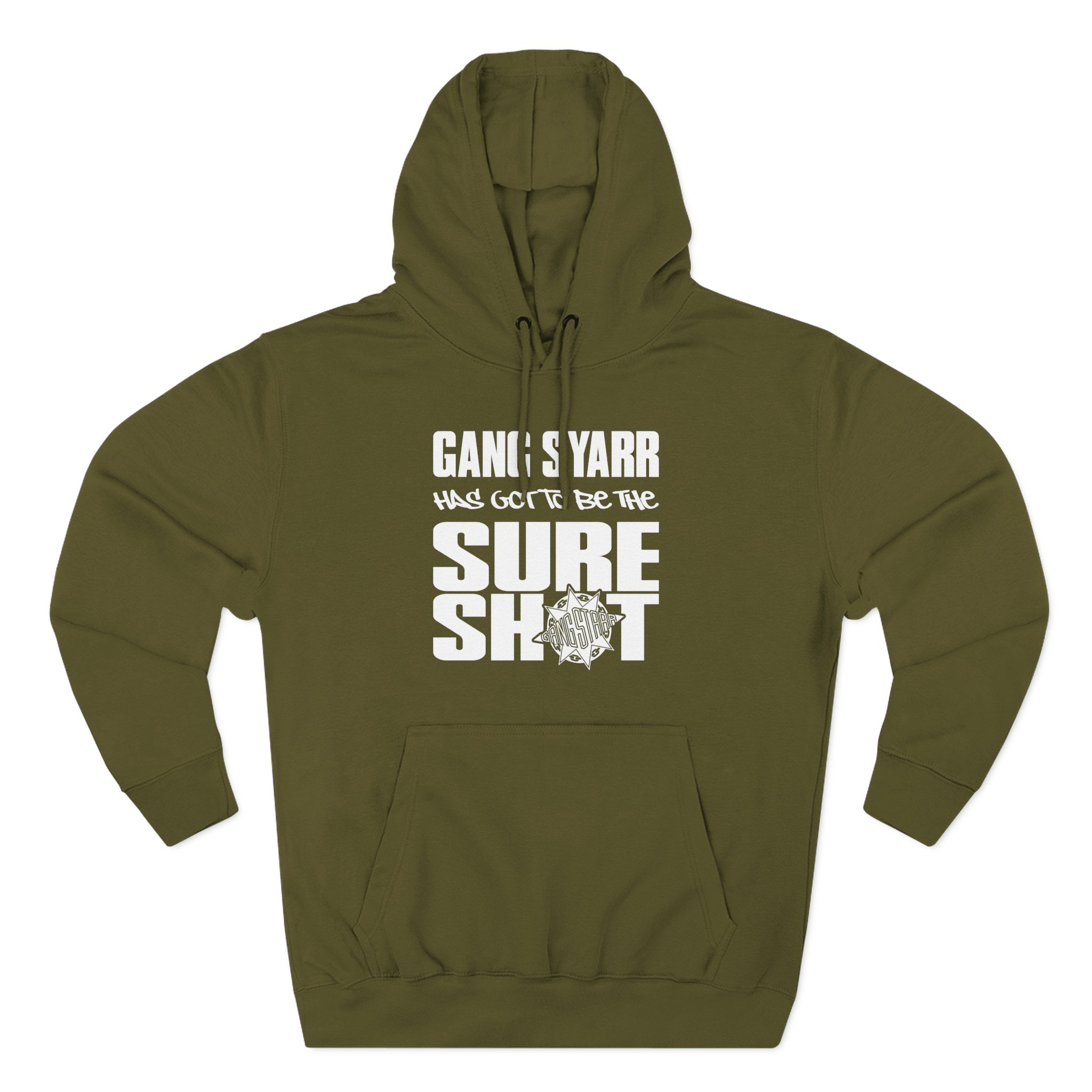 Gang Starr Has Got to Be Sure Shot Three-Panel Fleece Hoodie