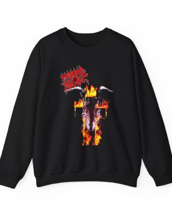 Morbid Angel Flaming Goat Unisex Heavy Blend™ Crewneck Sweatshirt