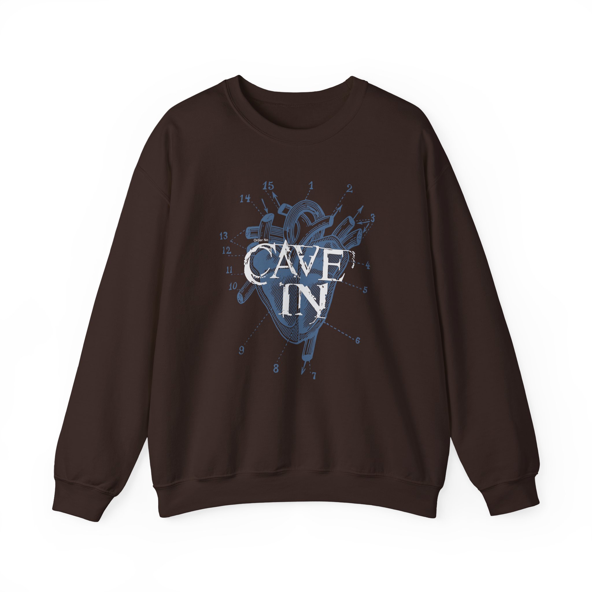 Cave in Uyhs Heart Unisex Heavy Blendâ„¢ Crewneck Sweatshirt