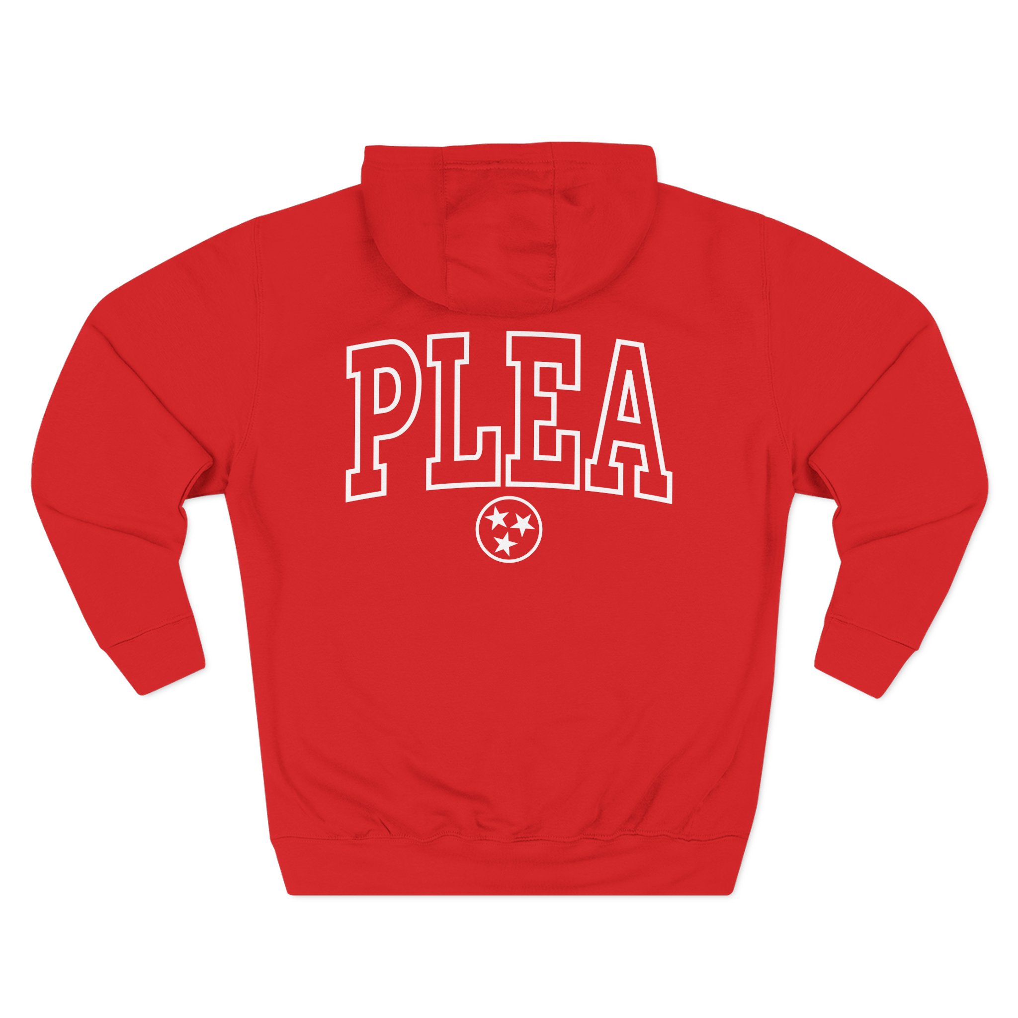 A Plea for Purging Plea Three-Panel Fleece Hoodie