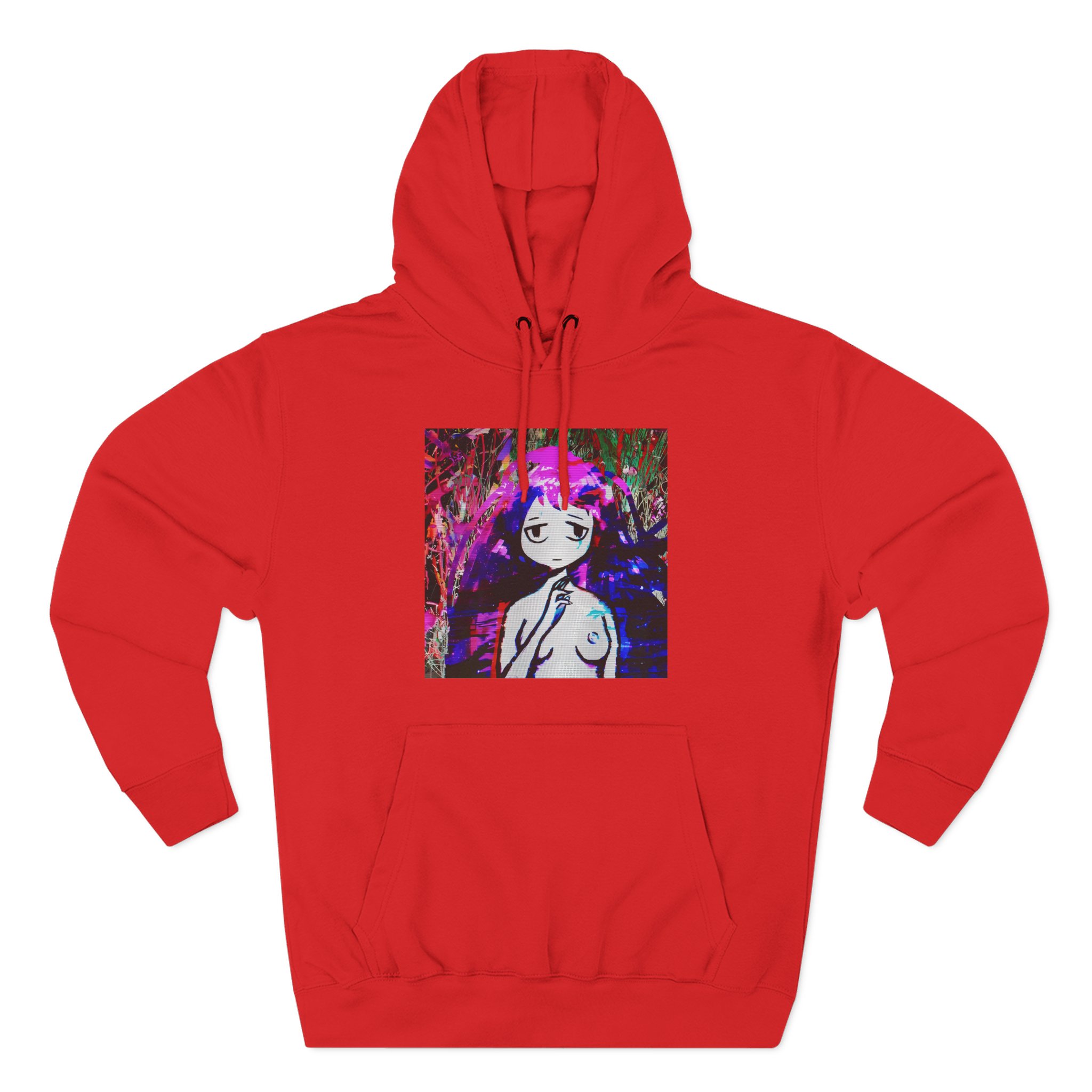 Sewerslvt Draining Love Story 1 Album Cover Three-Panel Fleece Hoodie
