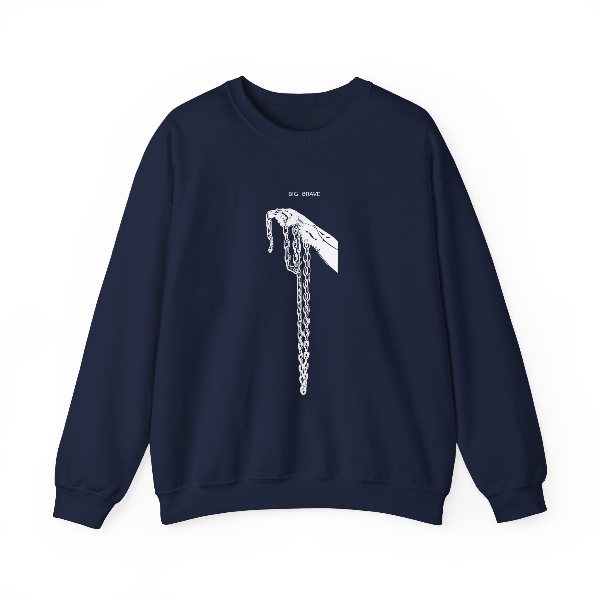 Big Brave Gloves and Chains Unisex Heavy Blendâ„¢ Crewneck Sweatshirt