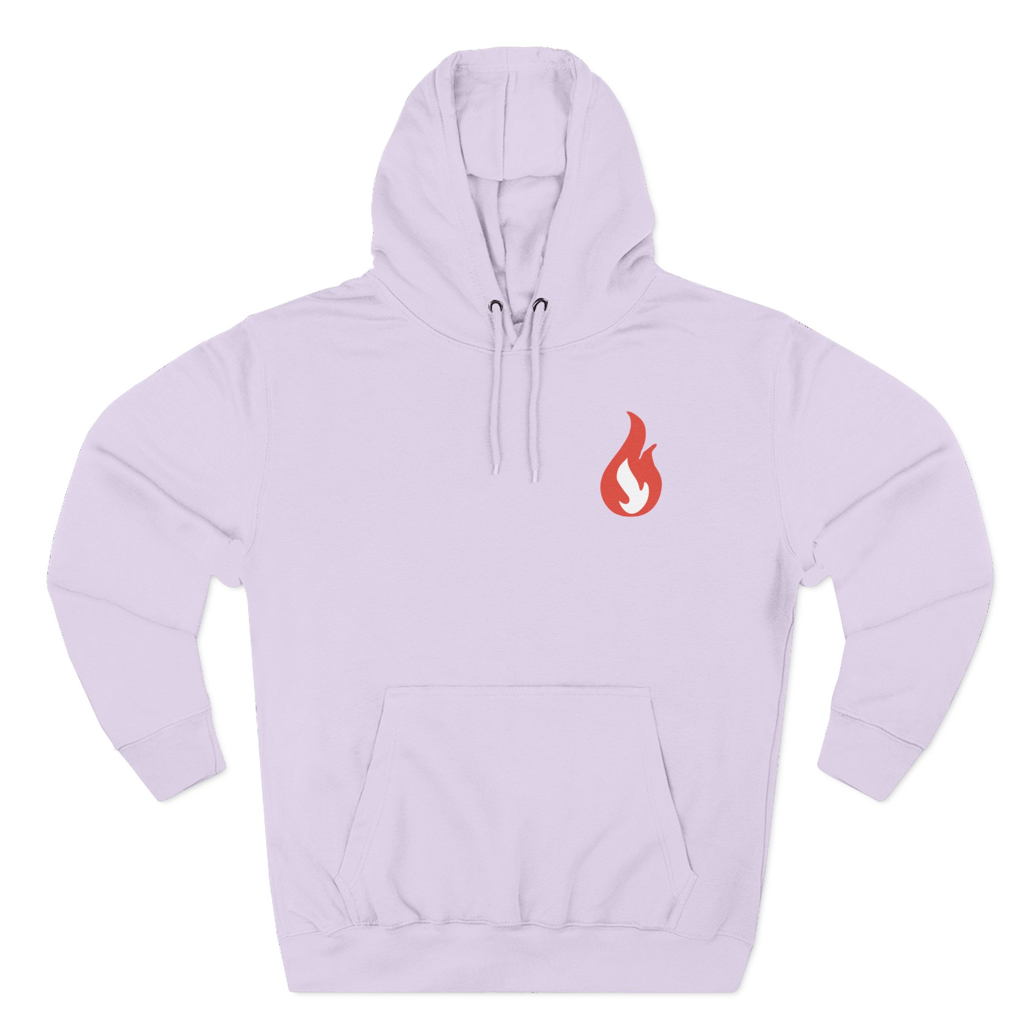 Like Moths to Flames Three-Panel Fleece Hoodie
