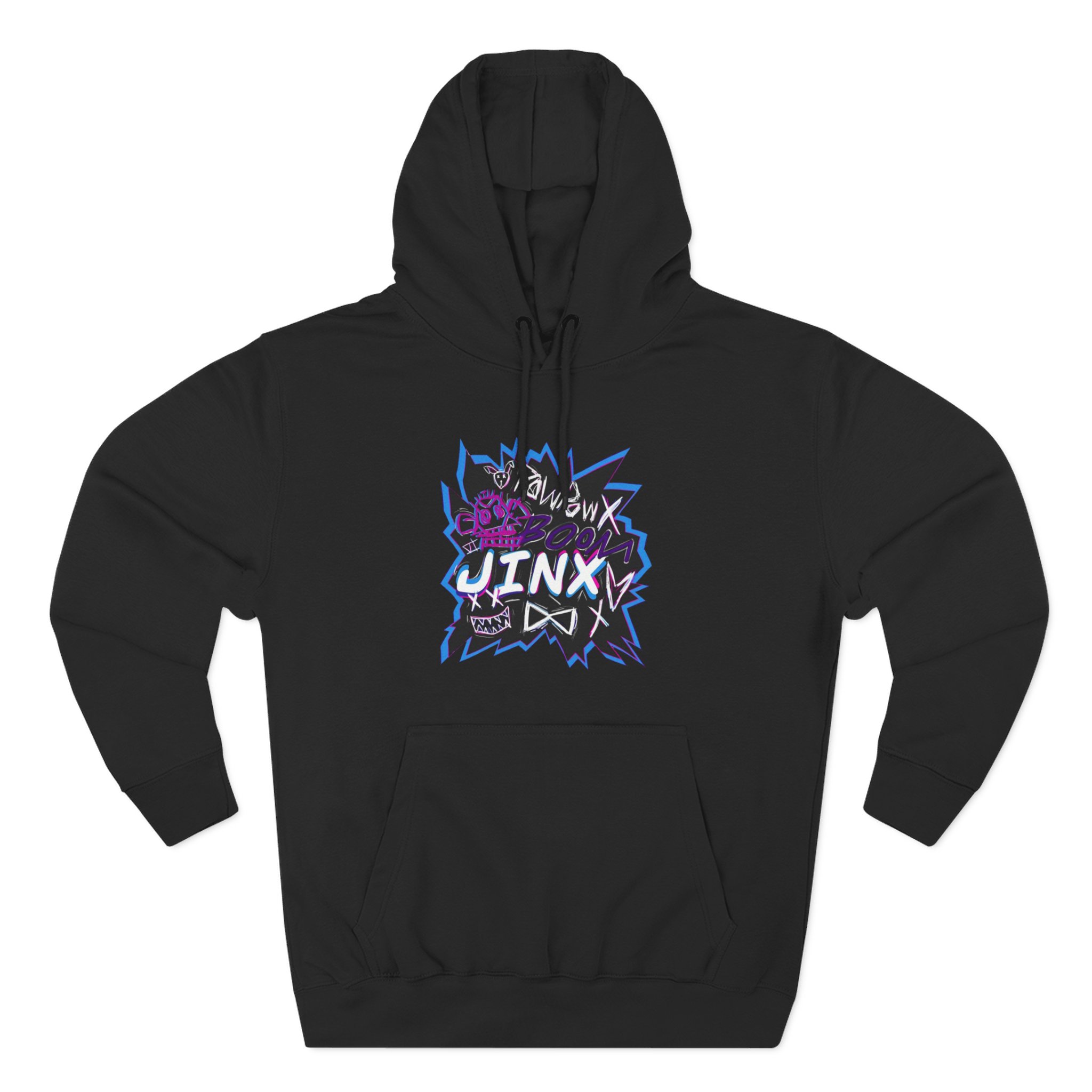 Jinx Three-Panel Fleece Hoodie