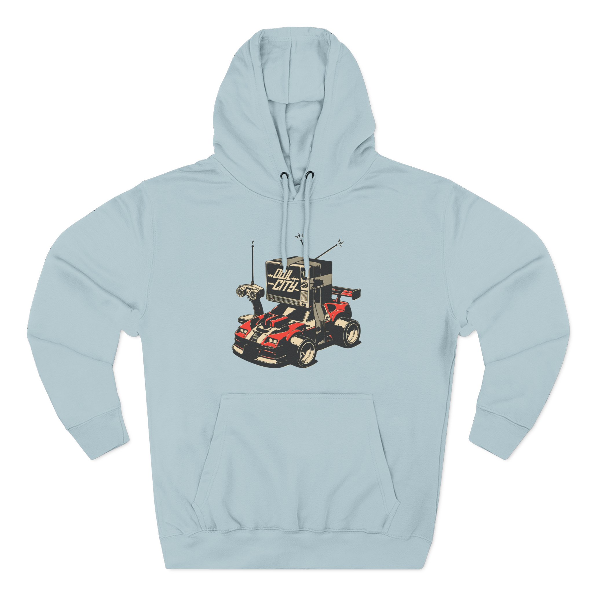 Owl City Rc Car Three-Panel Fleece Hoodie