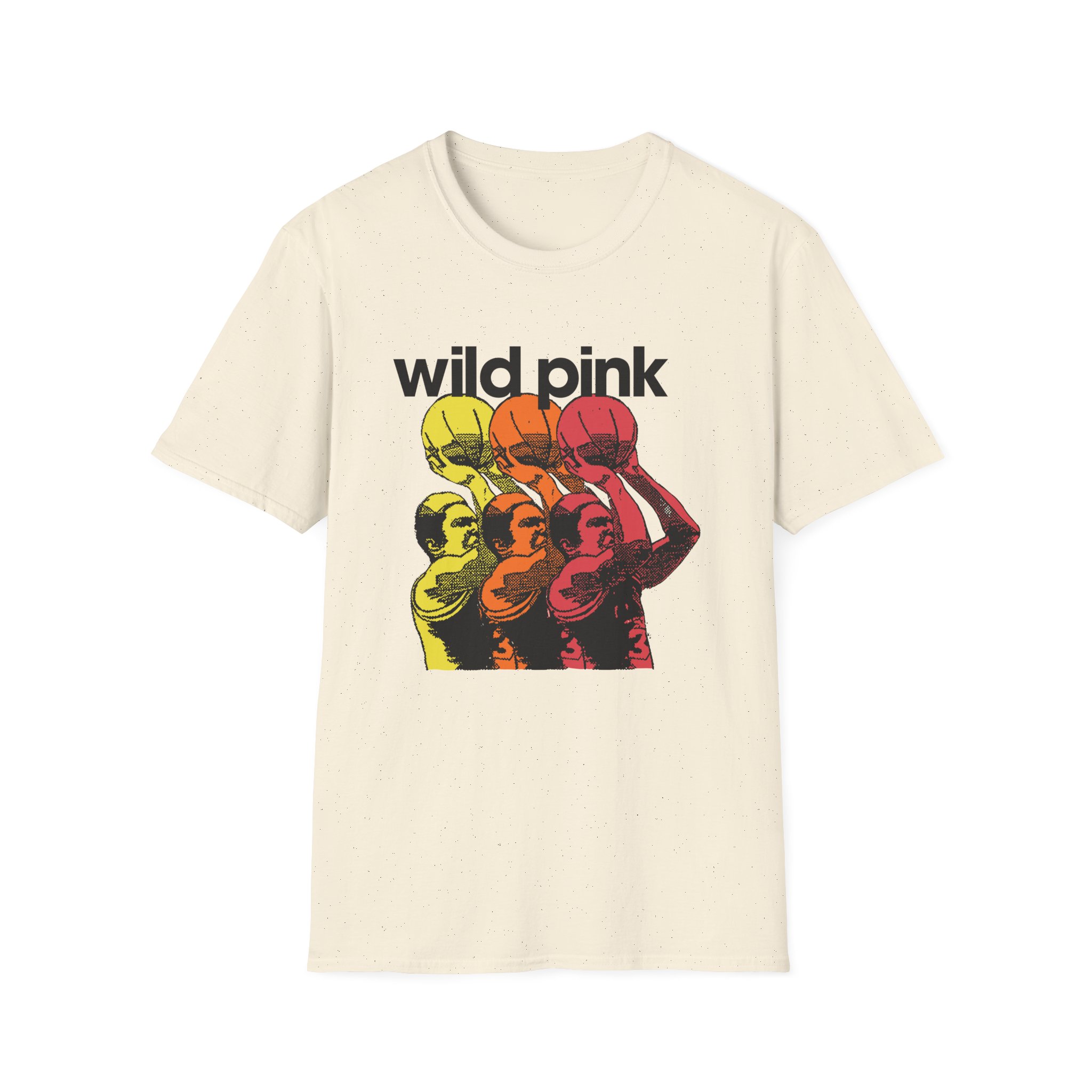 Wild Pink Basketball Unisex Softstyle T-Shirt