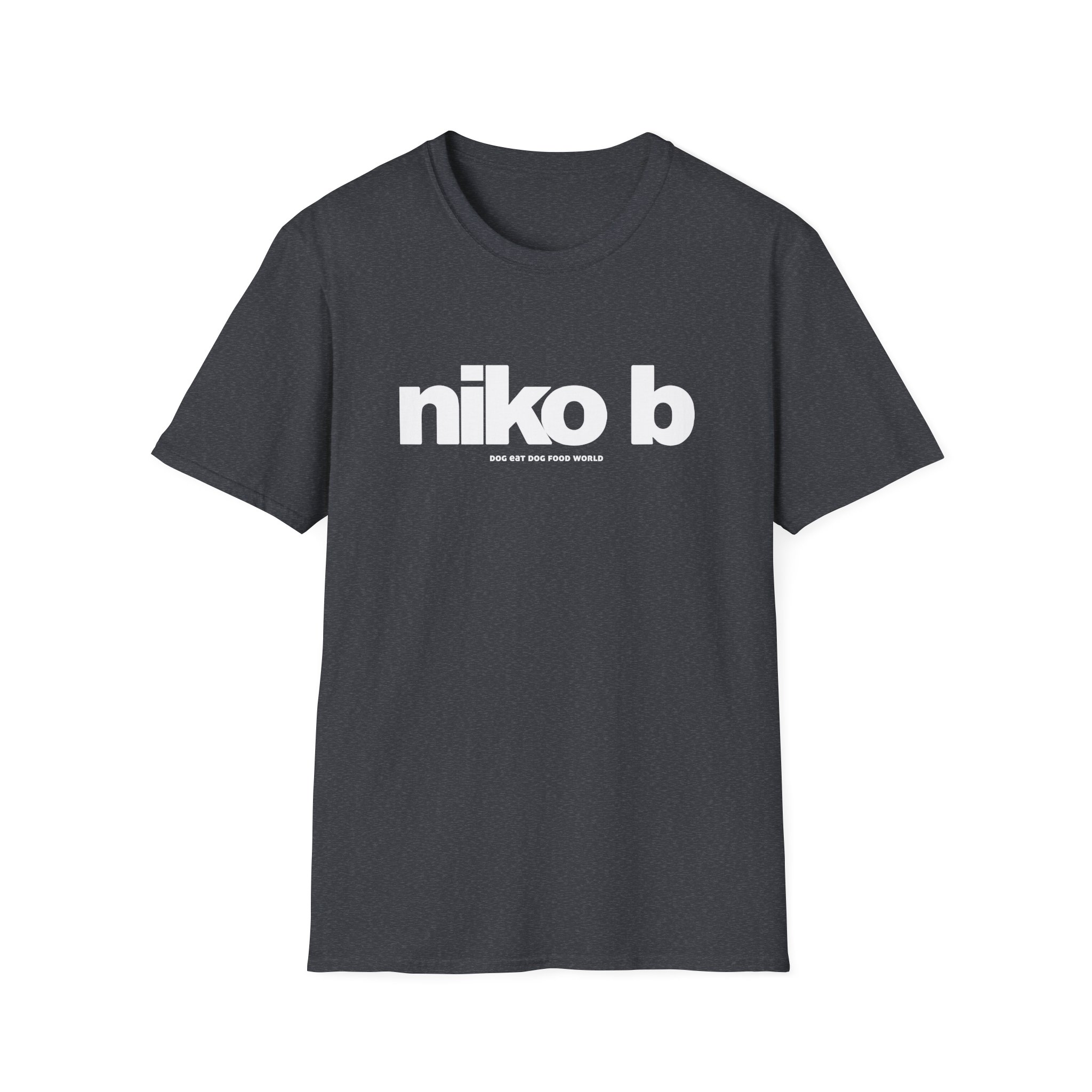 Niko B Dog Eat Dog Food World Unisex Softstyle T-shirt