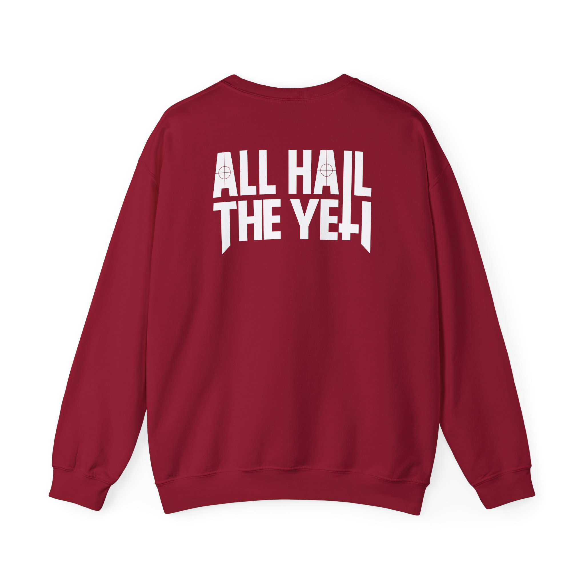 All Hail the Yeti Side Logo Unisex Heavy Blendâ„¢ Crewneck Sweatshirt