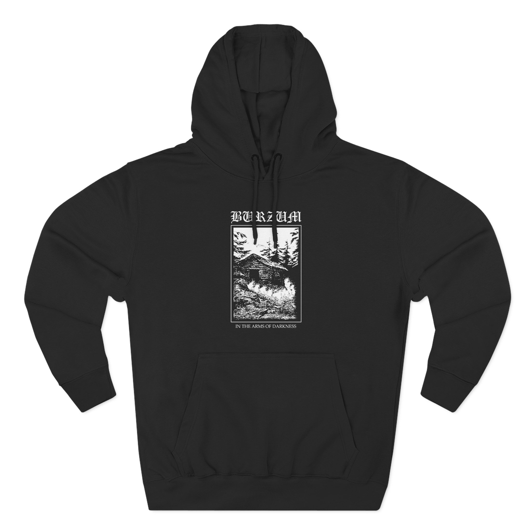 Burzum in the Arms of Darkness Three-Panel Fleece Hoodie