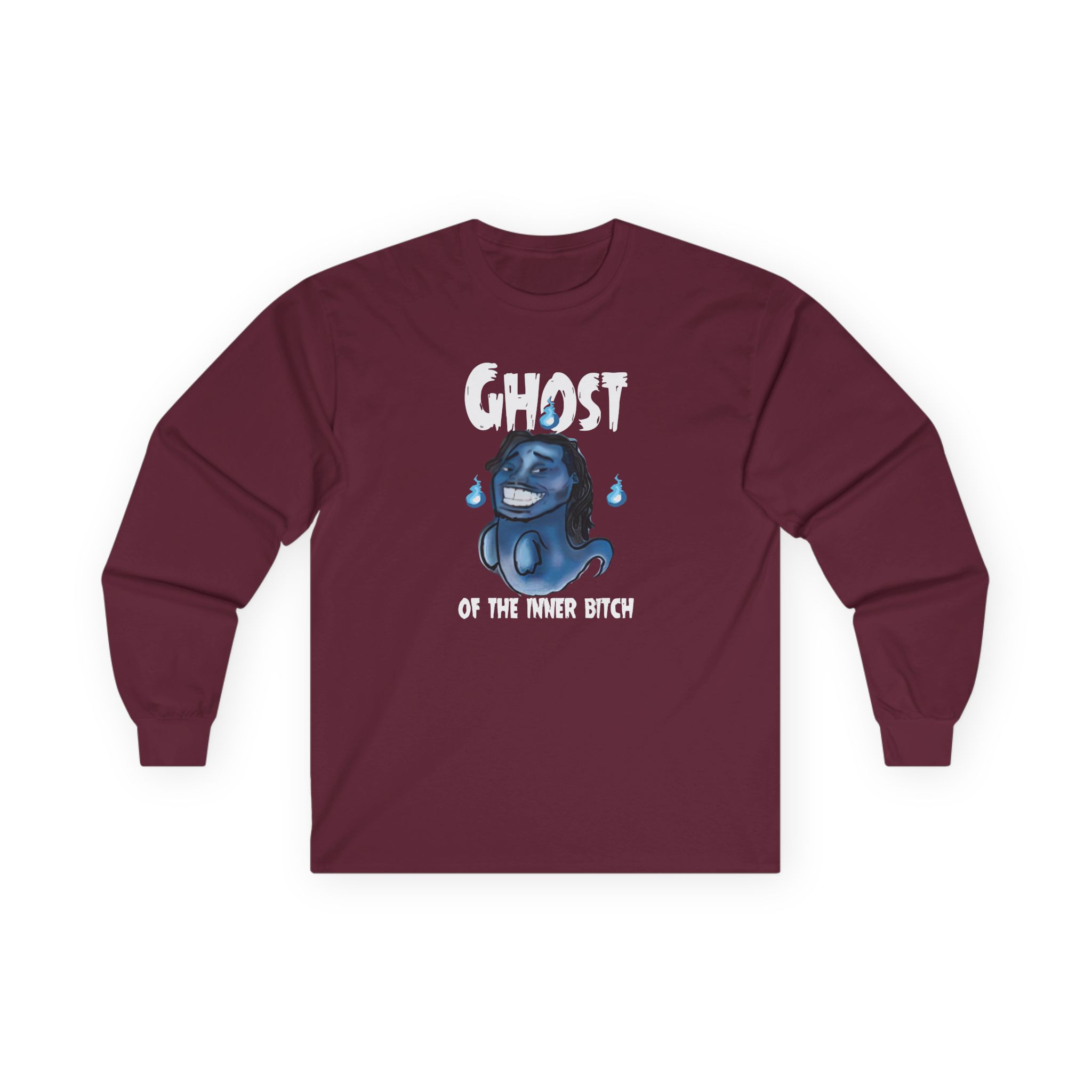Aba and Preach Ghost of the Inner Bitch Unisex Ultra Cotton Long Sleeve Tee