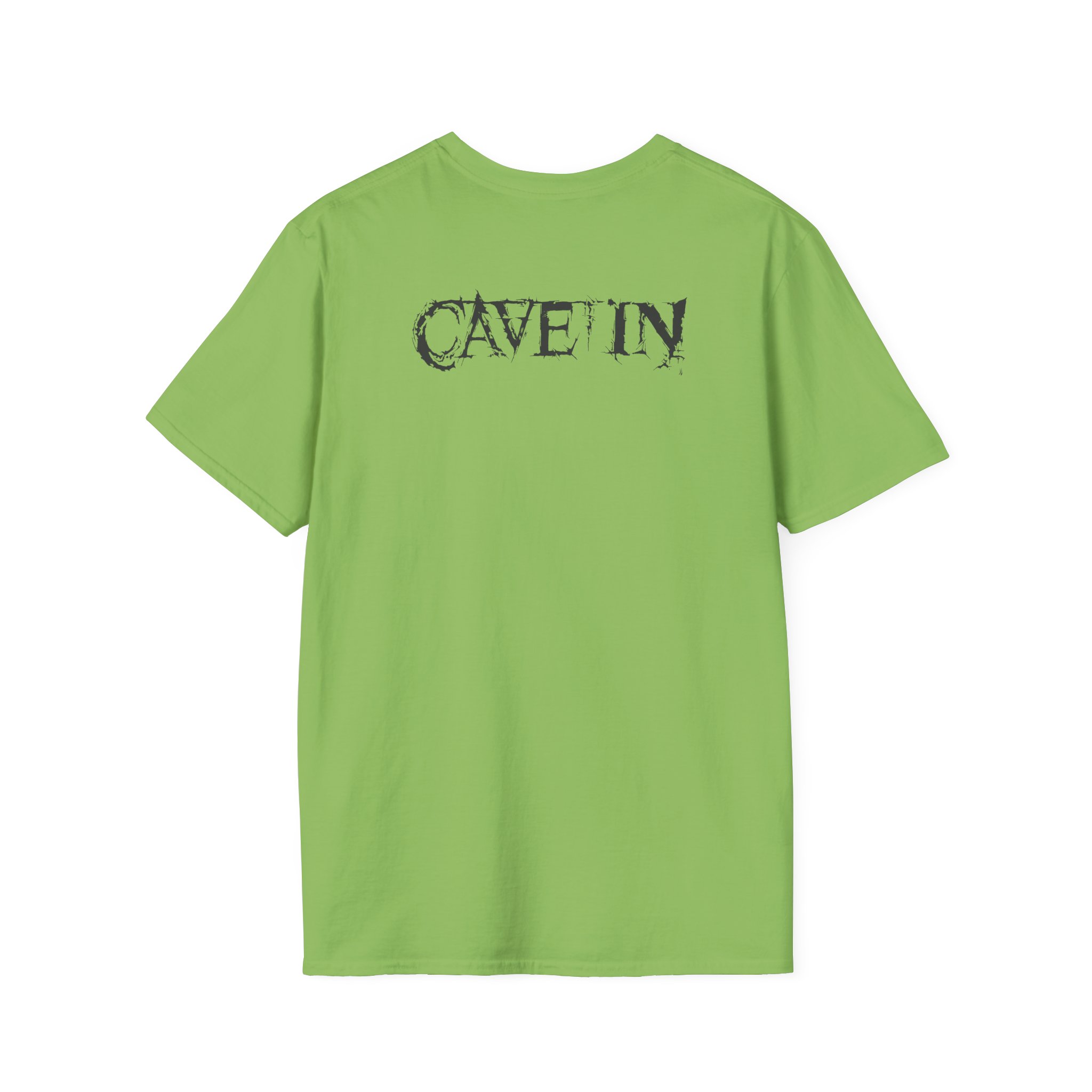 Cave in Satellite: Blackened Unisex Softstyle T-Shirt