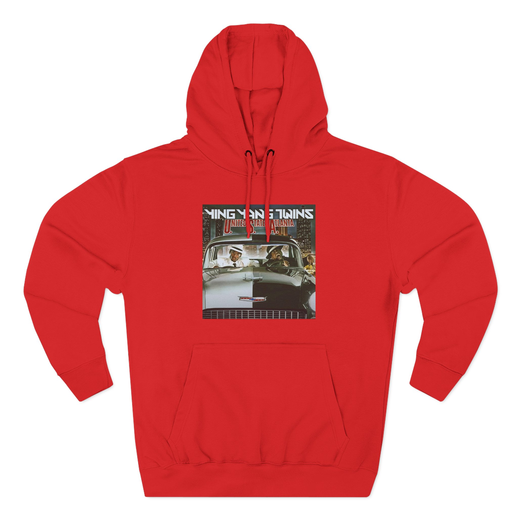 Ying Yang Twins United State Of Atlanta Album Cover Three-Panel Fleece Hoodie
