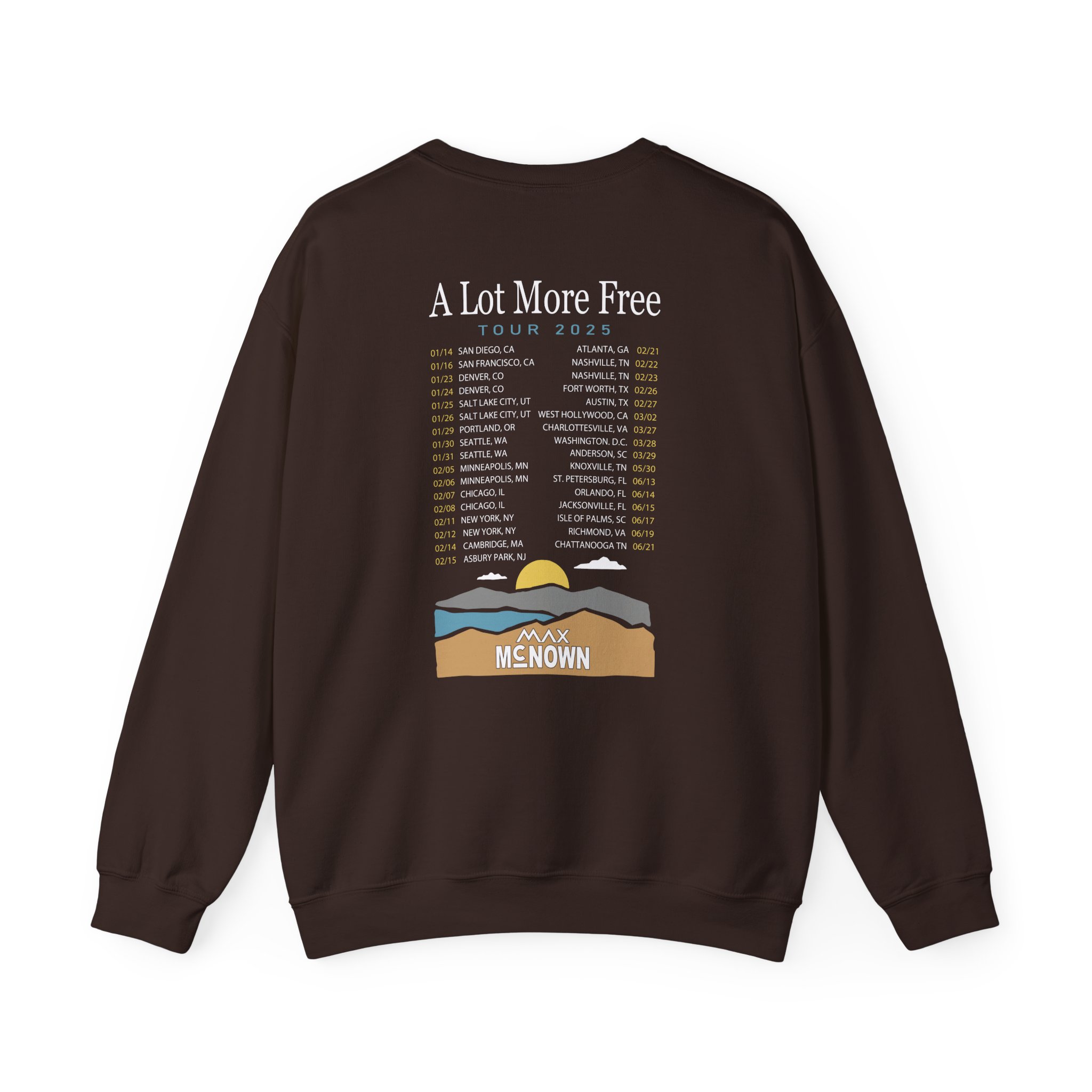Max Mcnown US Tour Unisex Heavy Blendâ„¢ Crewneck Sweatshirt