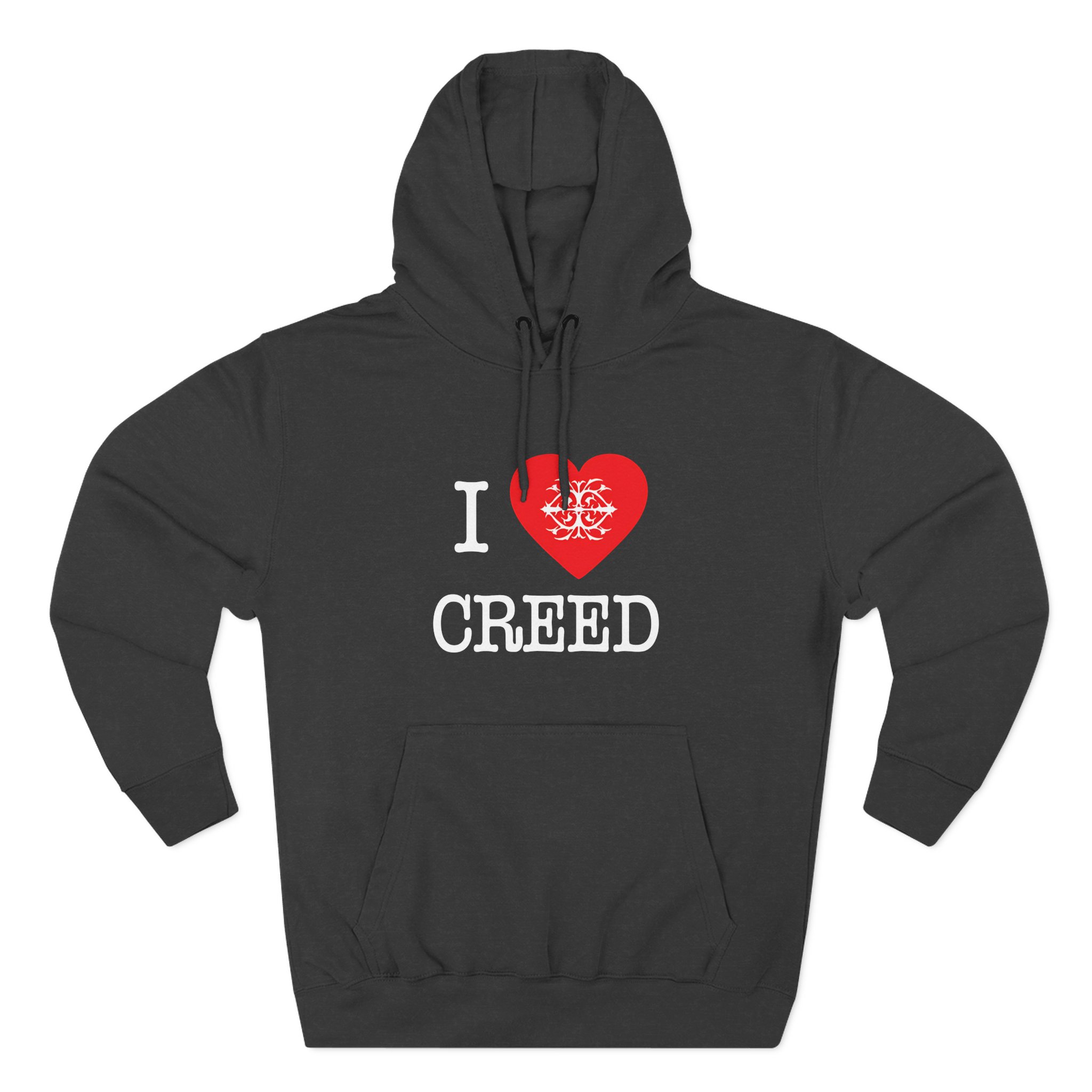 Creed, I Heart Creed Three-Panel Fleece Hoodie