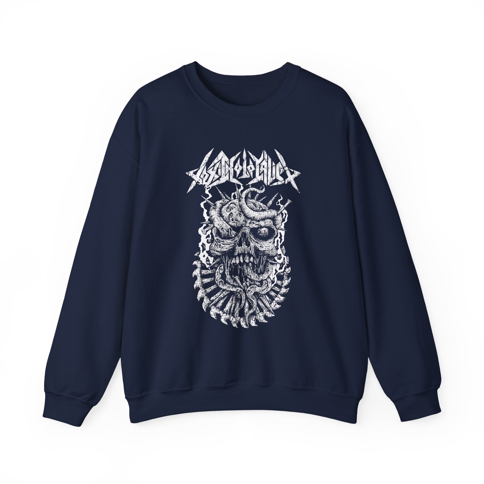 Toxic Holocaust Skull Unisex Heavy Blendâ„¢ Crewneck Sweatshirt