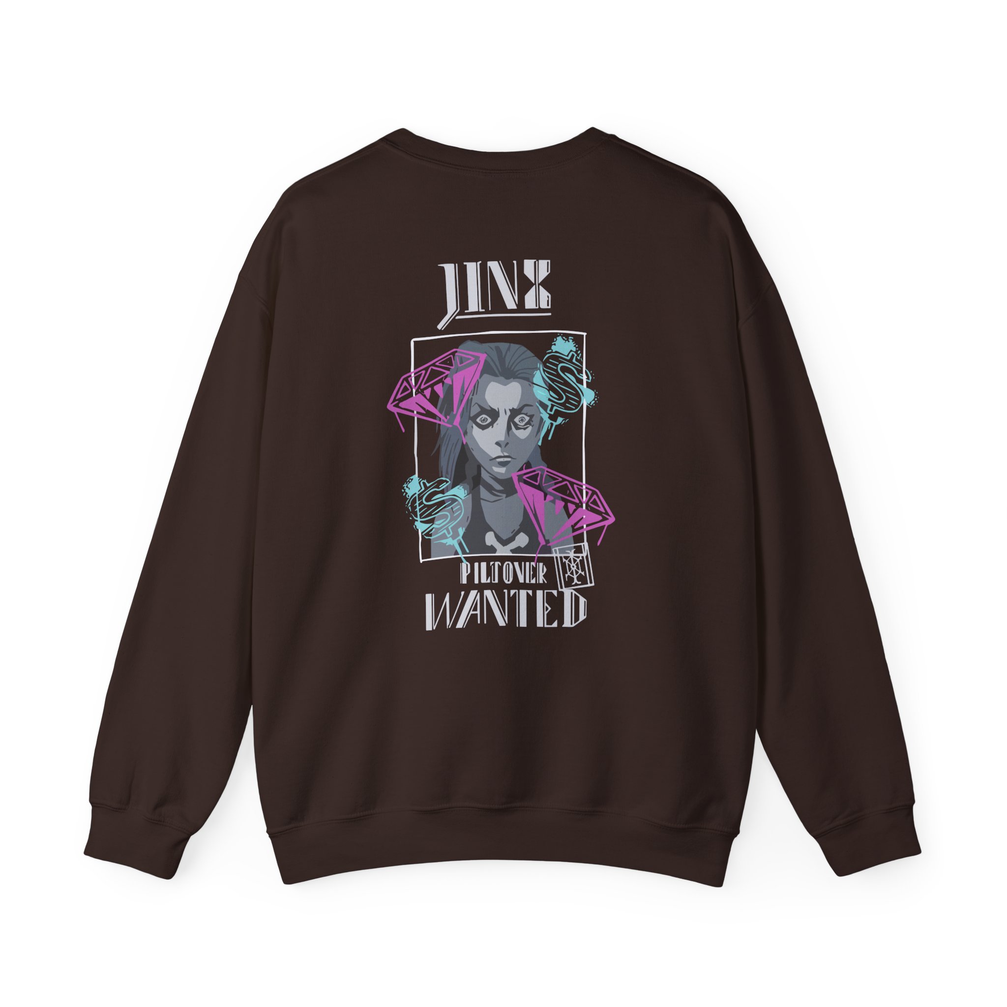 Jinx Arcane Unisex Heavy Blendâ„¢ Crewneck Sweatshirt