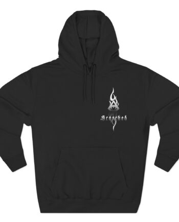 Overkill Scorched Stretched Logo Three-Panel Fleece Hoodie