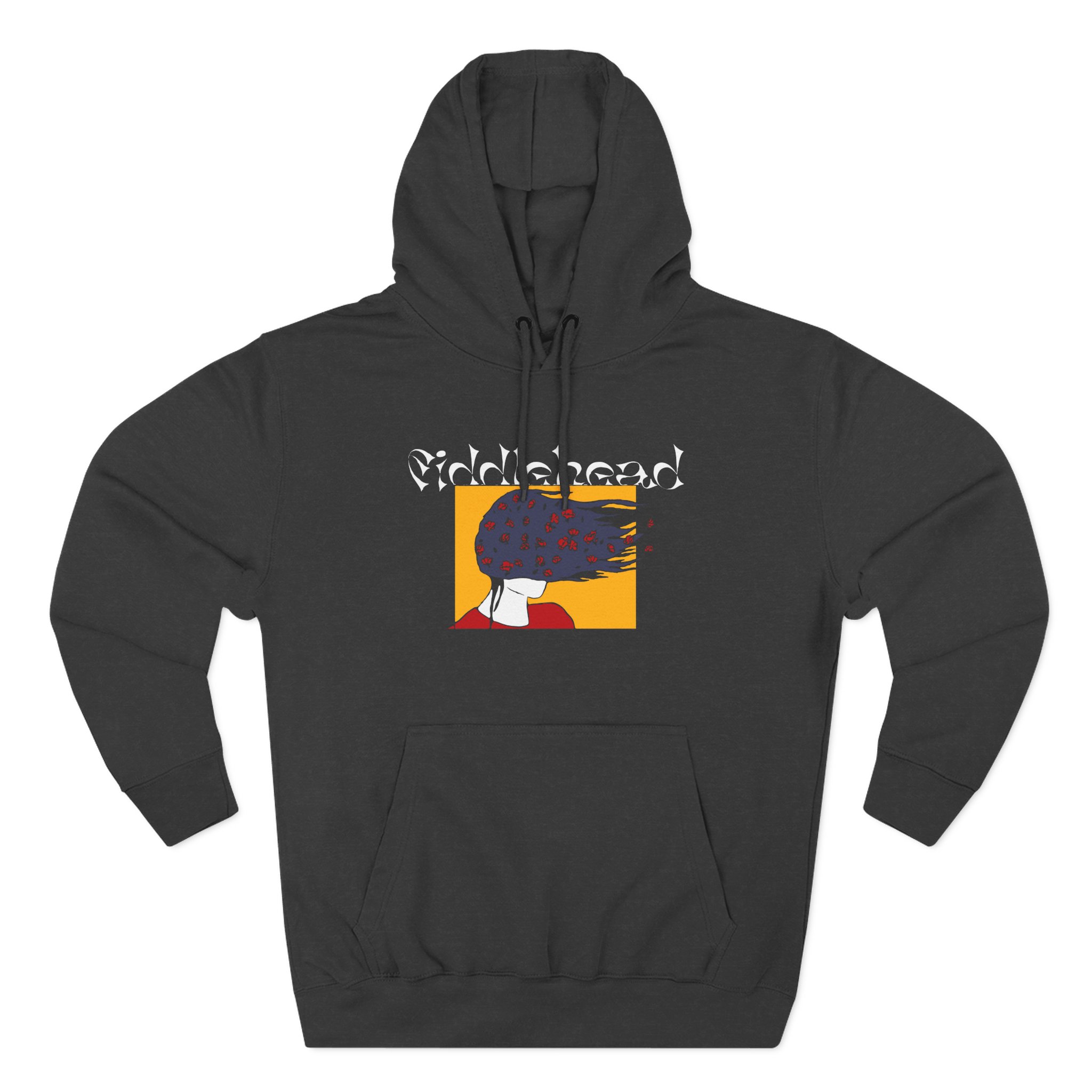 Fiddlehead Face Three-Panel Fleece Hoodie