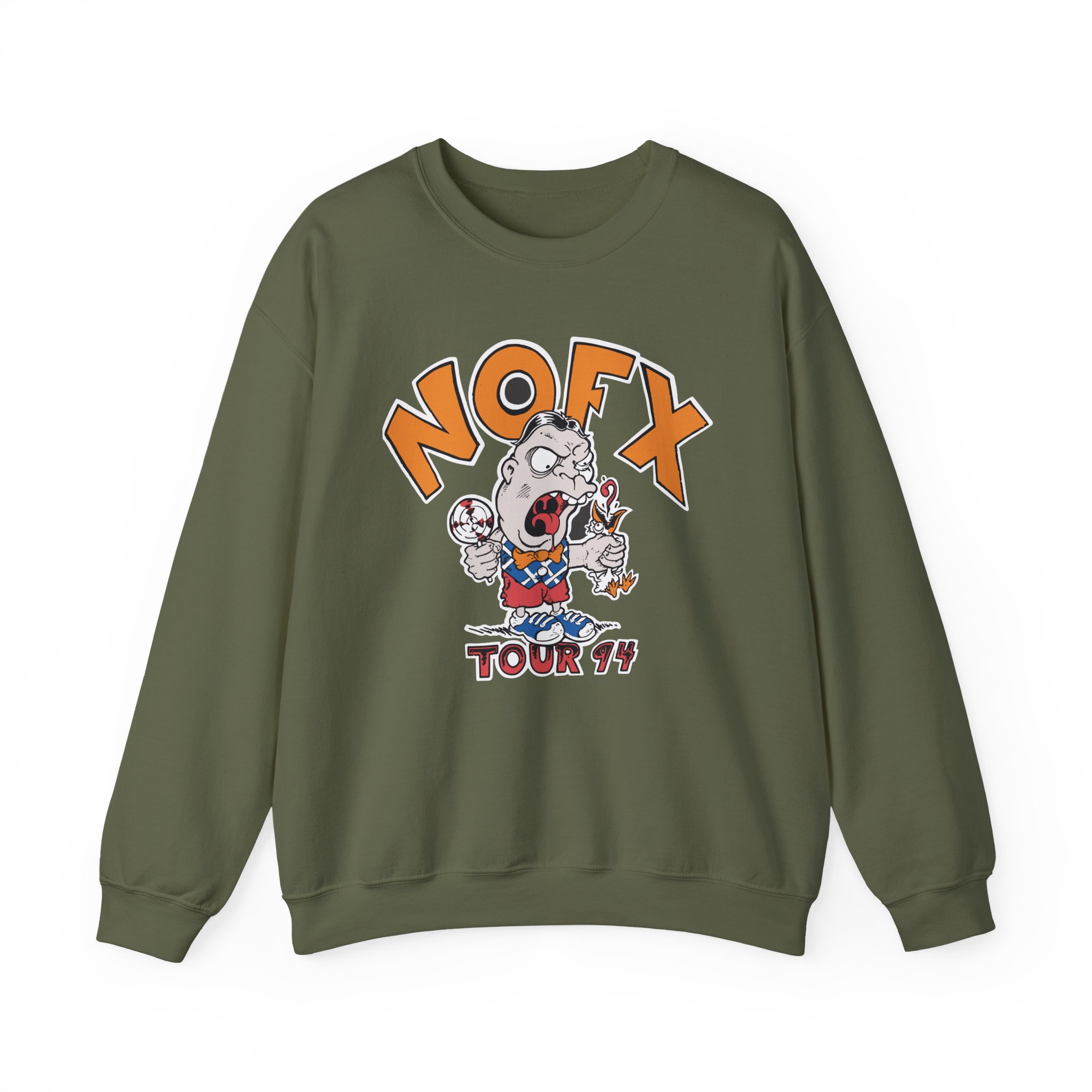 Nofx Lollipop Guy Unisex Heavy Blendâ„¢ Crewneck Sweatshirt