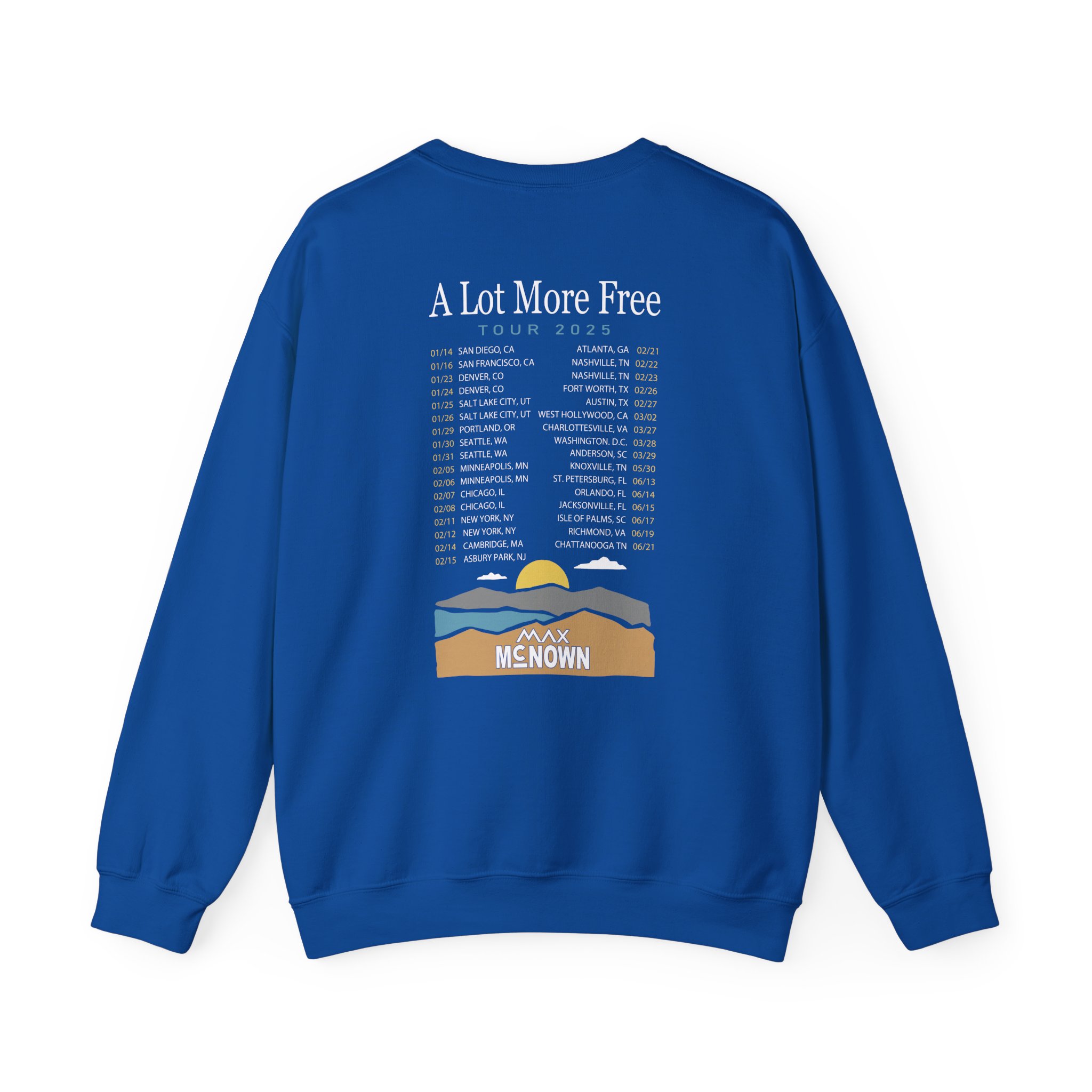 Max Mcnown US Tour Unisex Heavy Blendâ„¢ Crewneck Sweatshirt