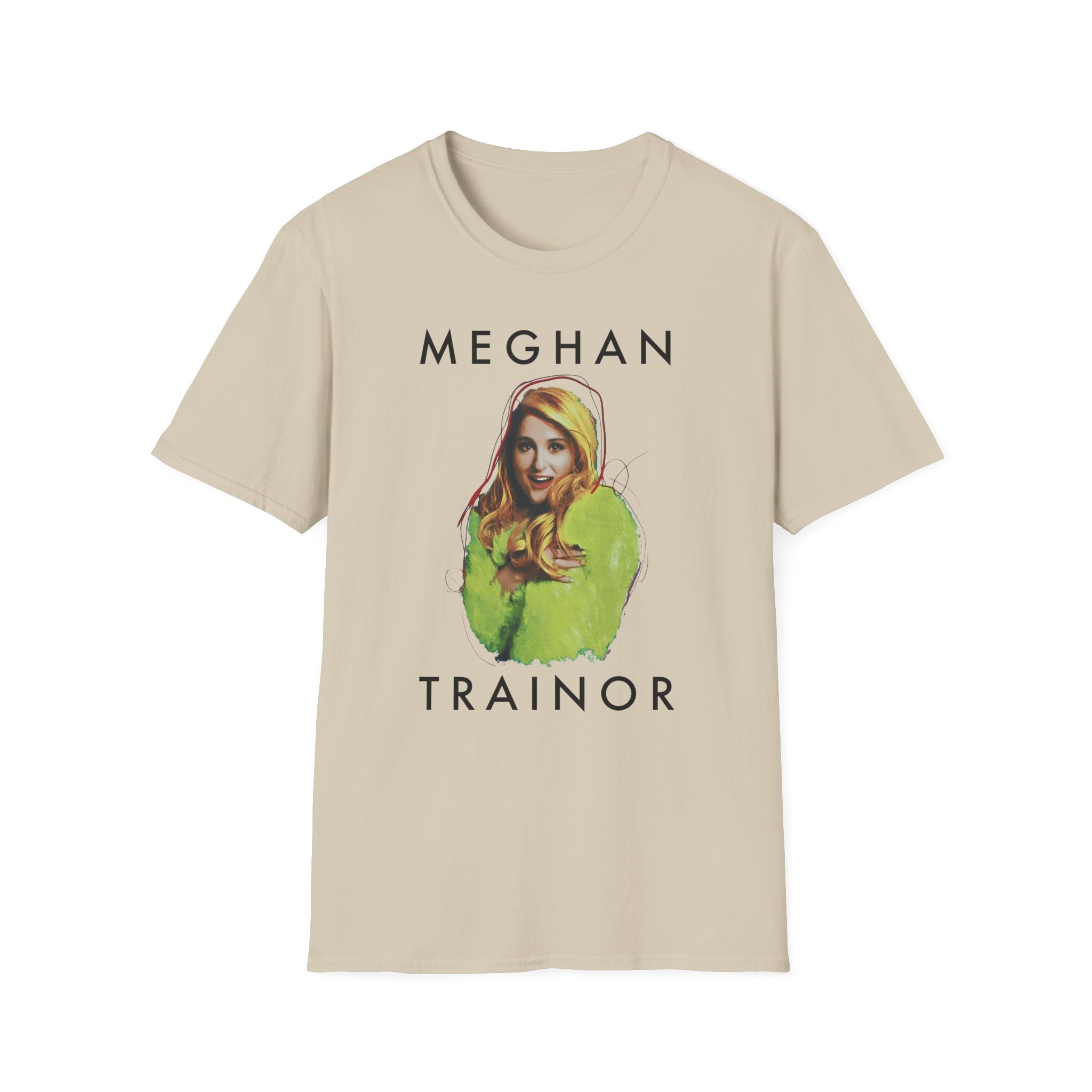 Meghan Trainor Title Pose Turquoise Unisex Softstyle T-Shirt