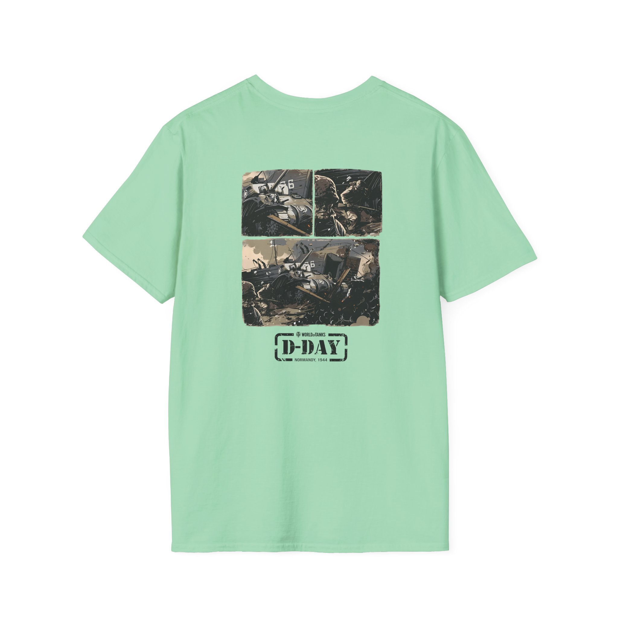 World of Tank Wot D-day Fury Storm Unisex Softstyle T-Shirt