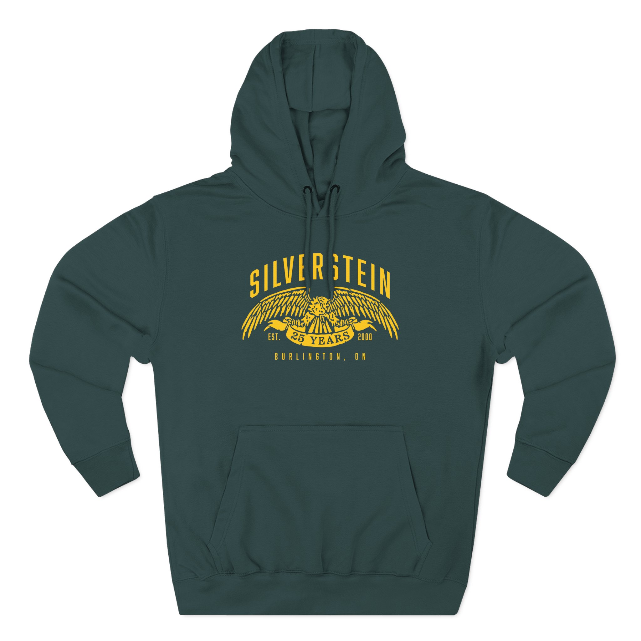 Silverstein Eagle Maroon Three-Panel Fleece Hoodie