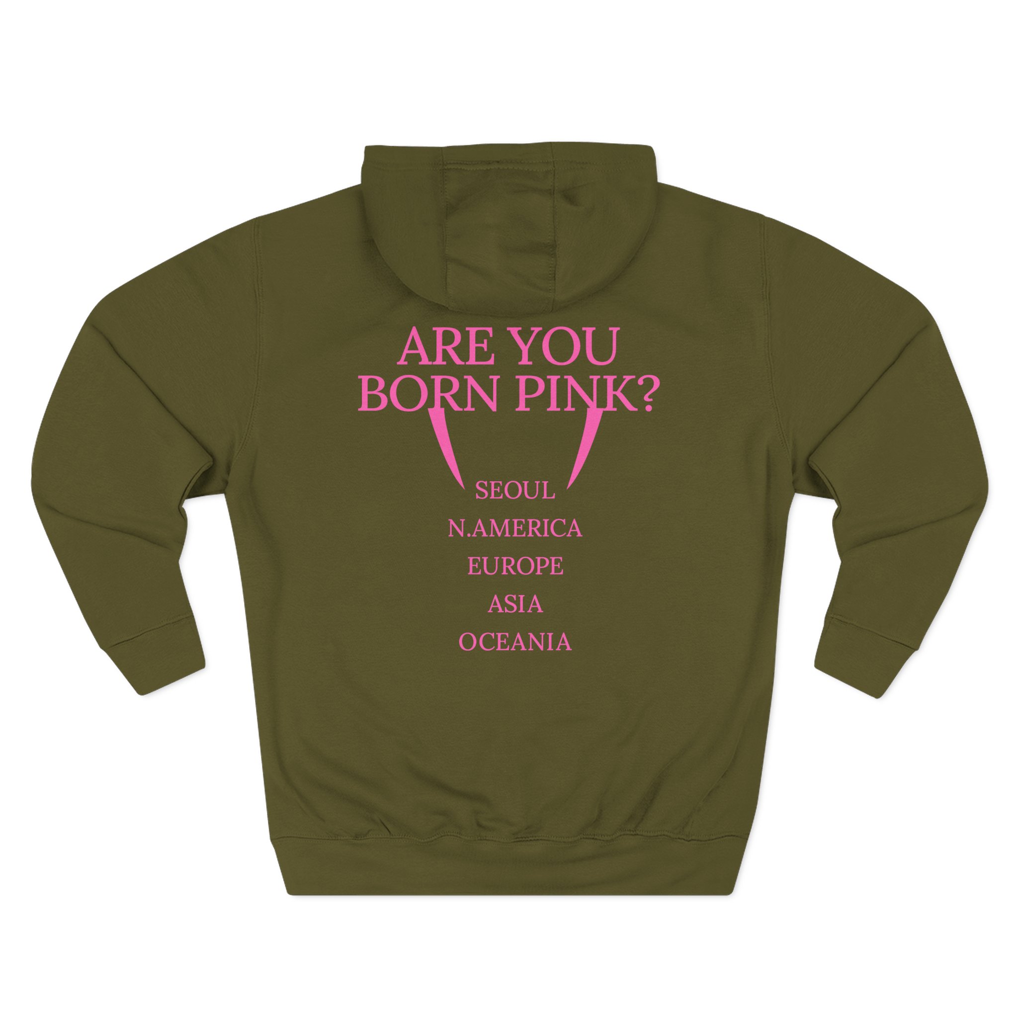 B Are You Born Pink Three-Panel Fleece Hoodie