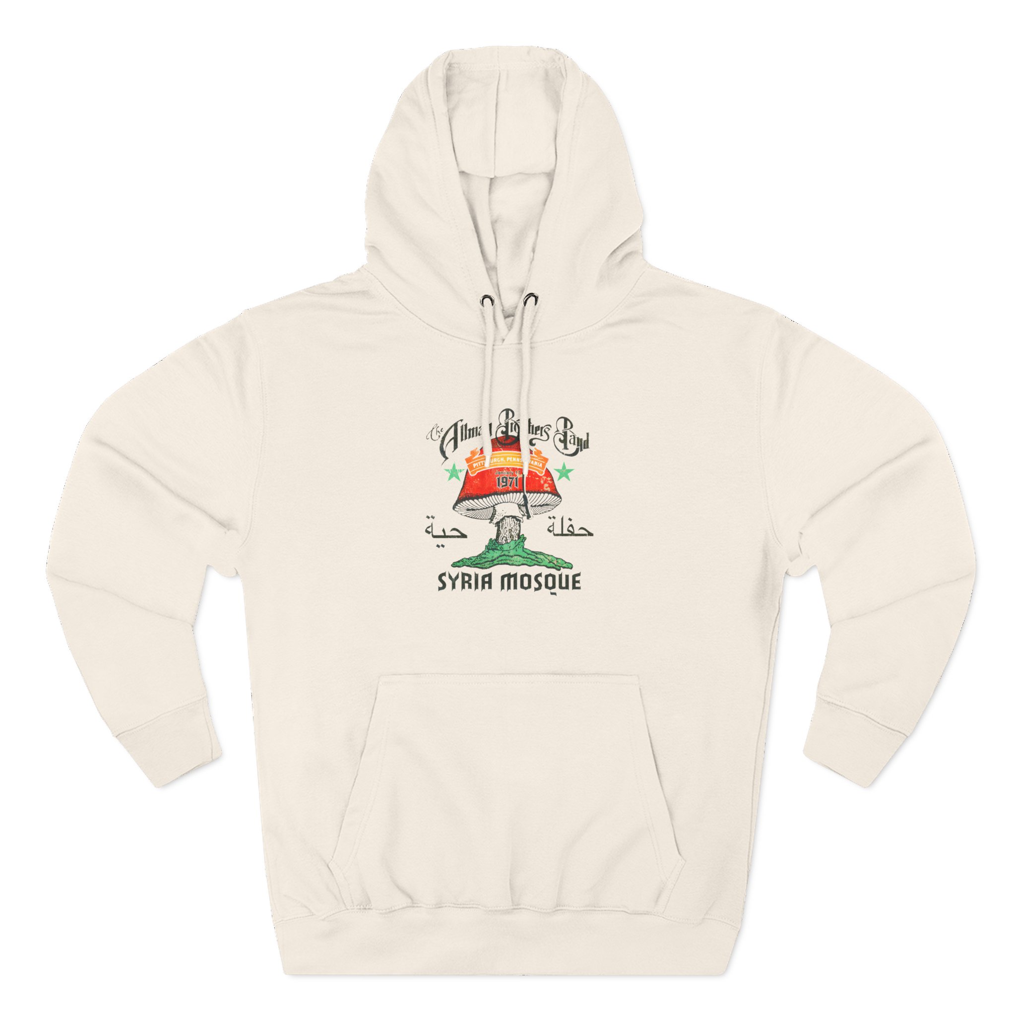 The Allman Brothers Pittsburgh 1971 Three-Panel Fleece Hoodie