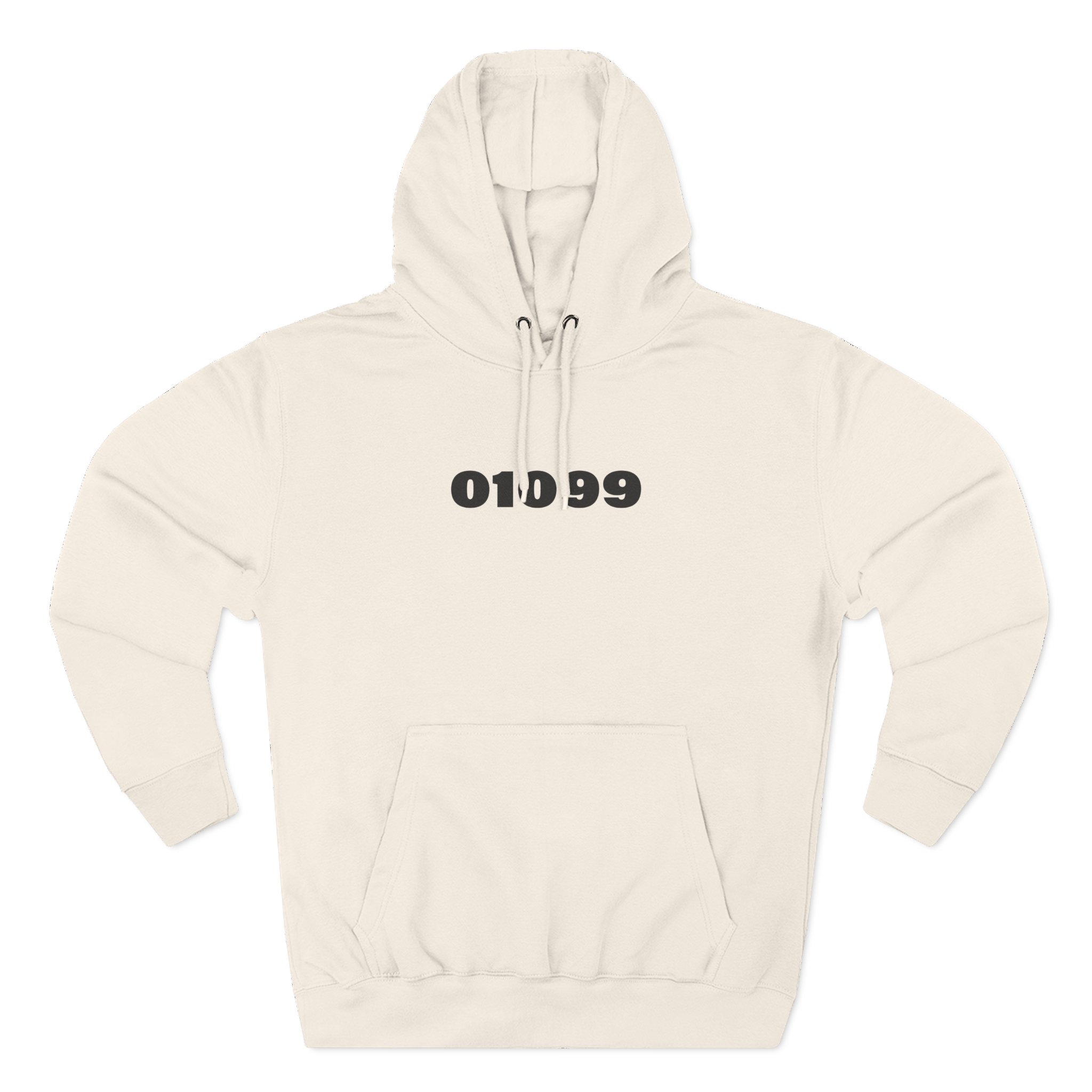 01099 Basic Three-Panel Fleece Hoodie