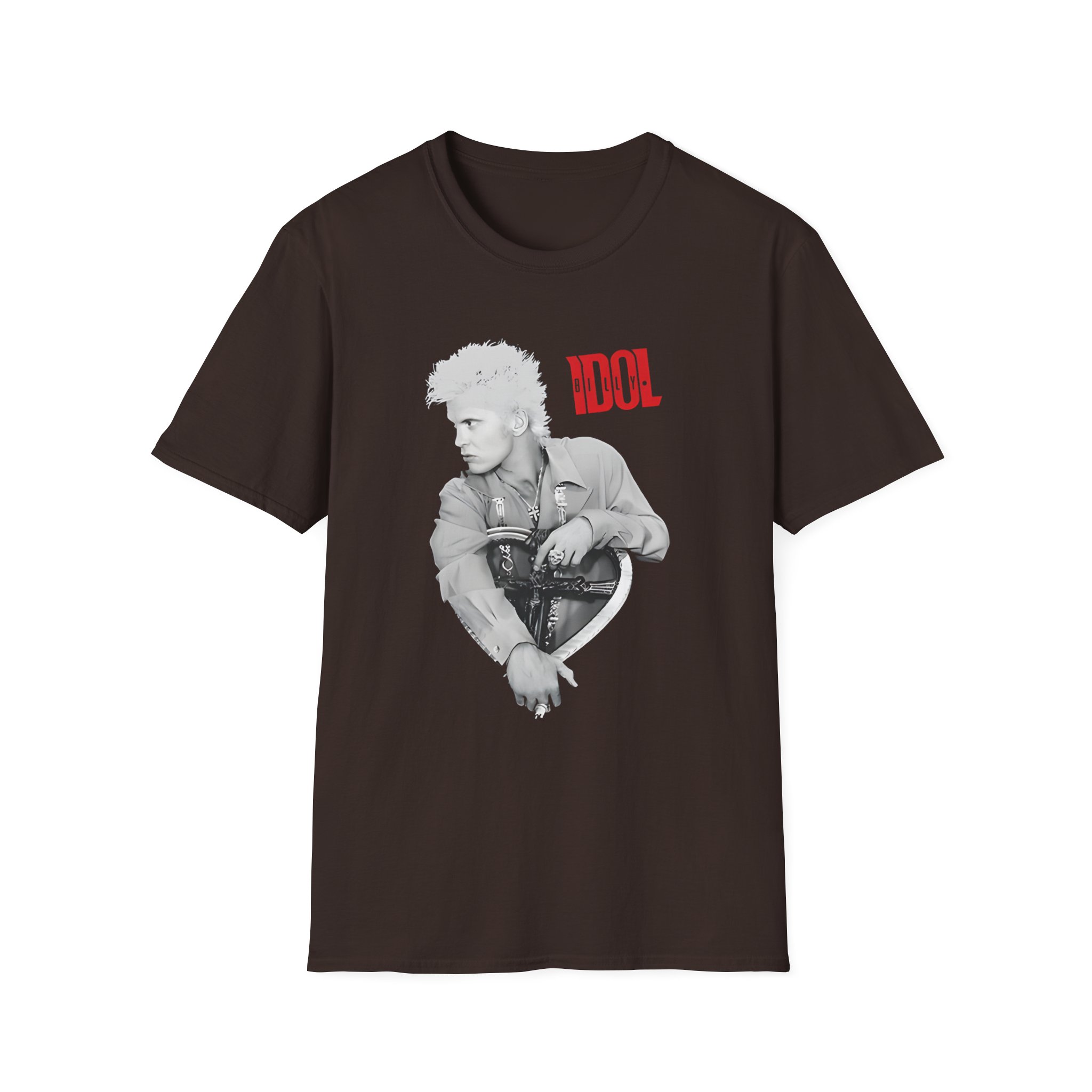 Billy Idol Heart Unisex Softstyle T-Shirt