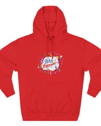 Bad Friends Fight Cloud Three-Panel Fleece Hoodie