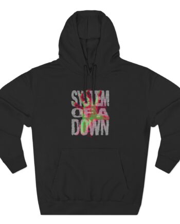 System of a Down Neon Hand Three-Panel Fleece Hoodie