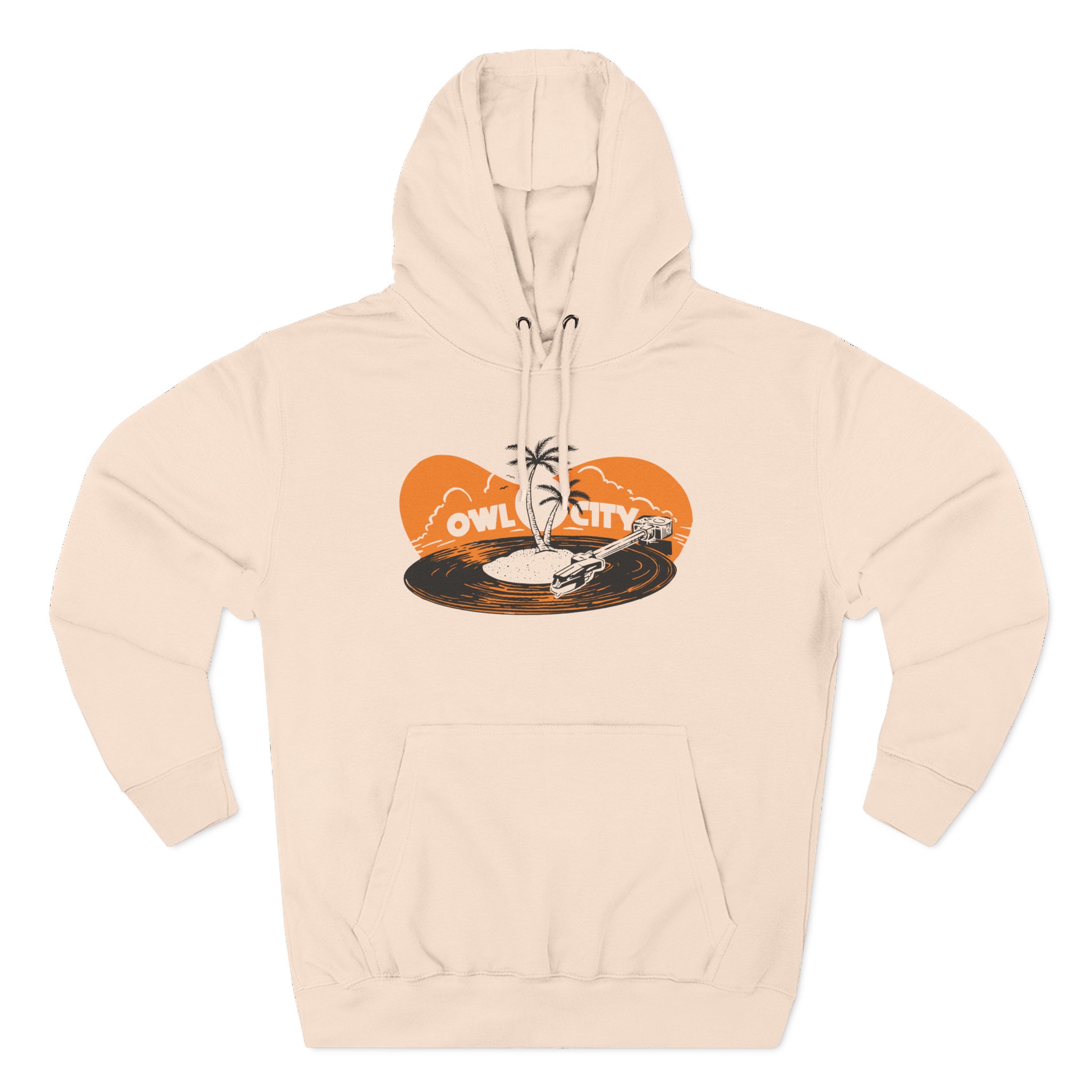 Owl City Beach Vinyl Three-Panel Fleece Hoodie