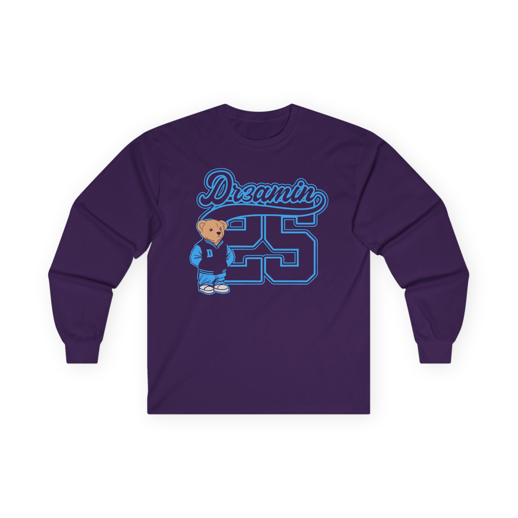 Clix Dr3amin Varsity Bear Unisex Ultra Cotton Long Sleeve Tee