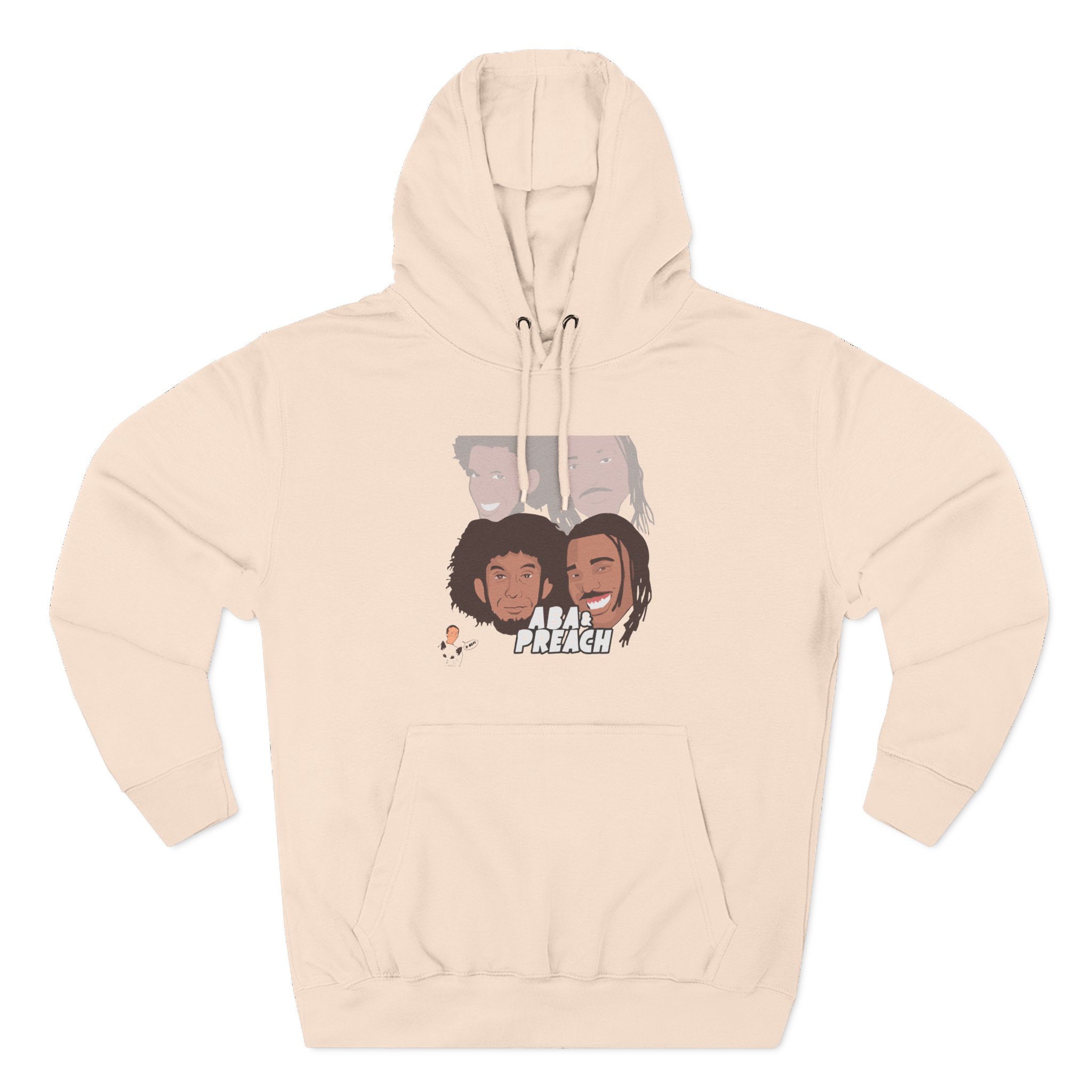 Aba and Preach Three-Panel Fleece Hoodie