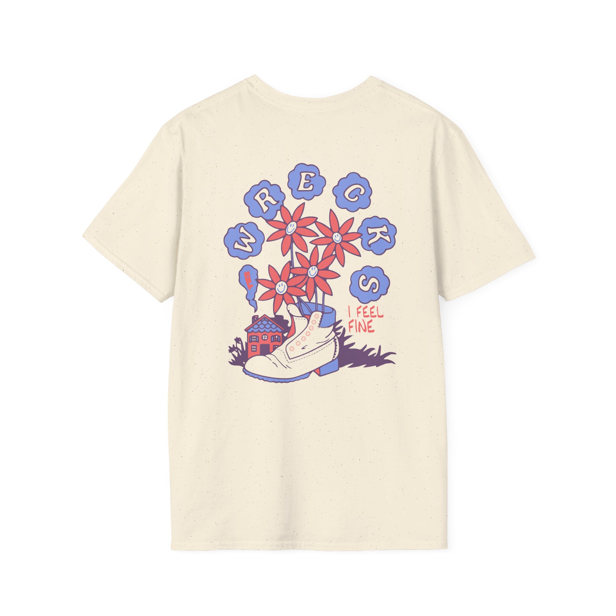 The Wrecks Floral Unisex Softstyle T-Shirt