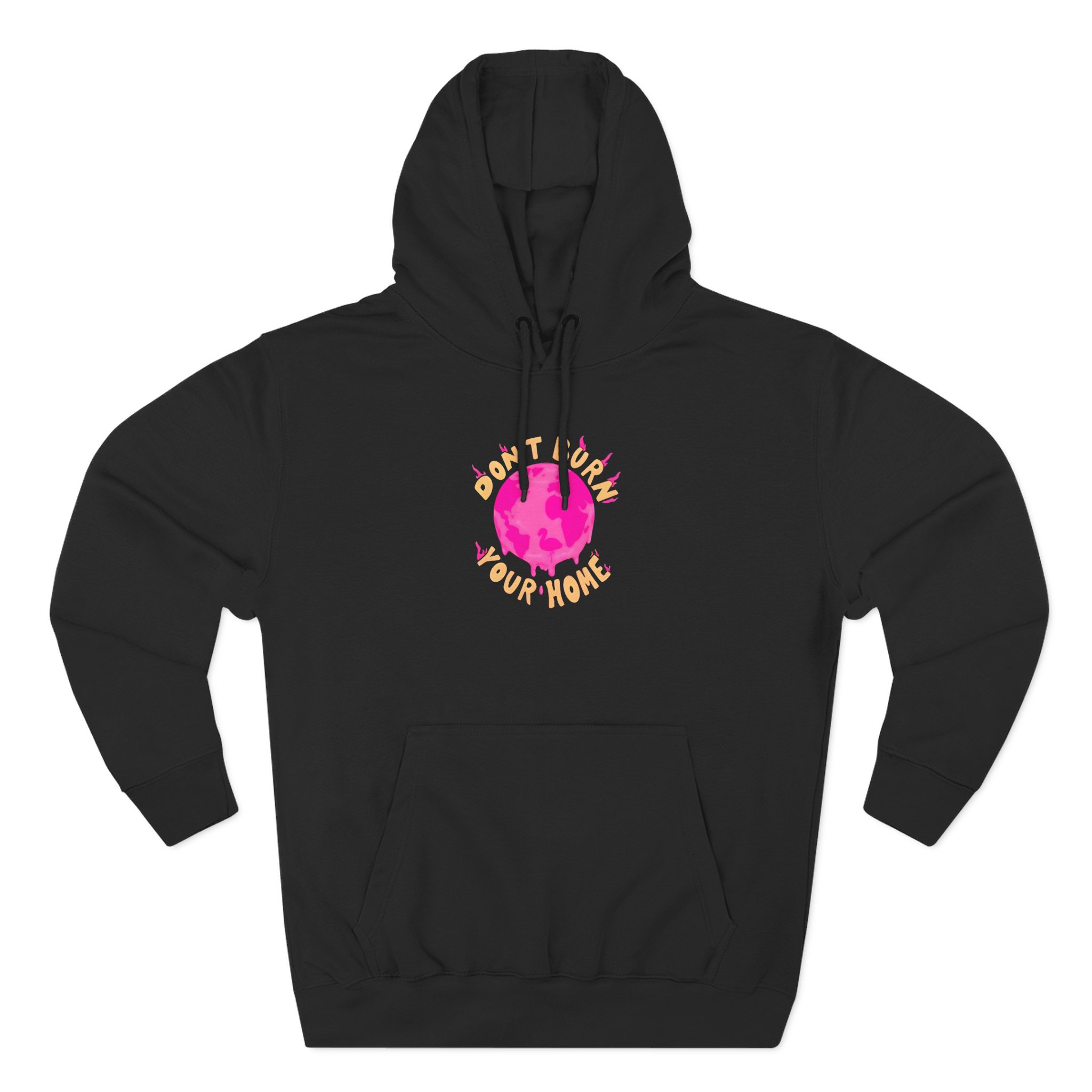 Flamingo Three-Panel Fleece Hoodie