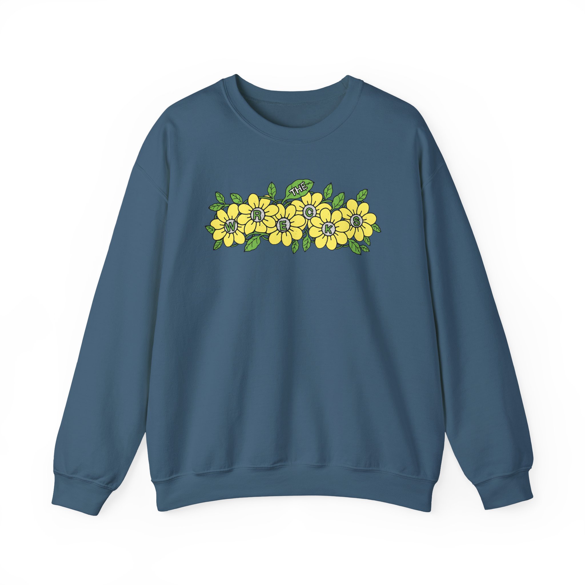 The Wrecks Flower Unisex Heavy Blendâ„¢ Crewneck Sweatshirt