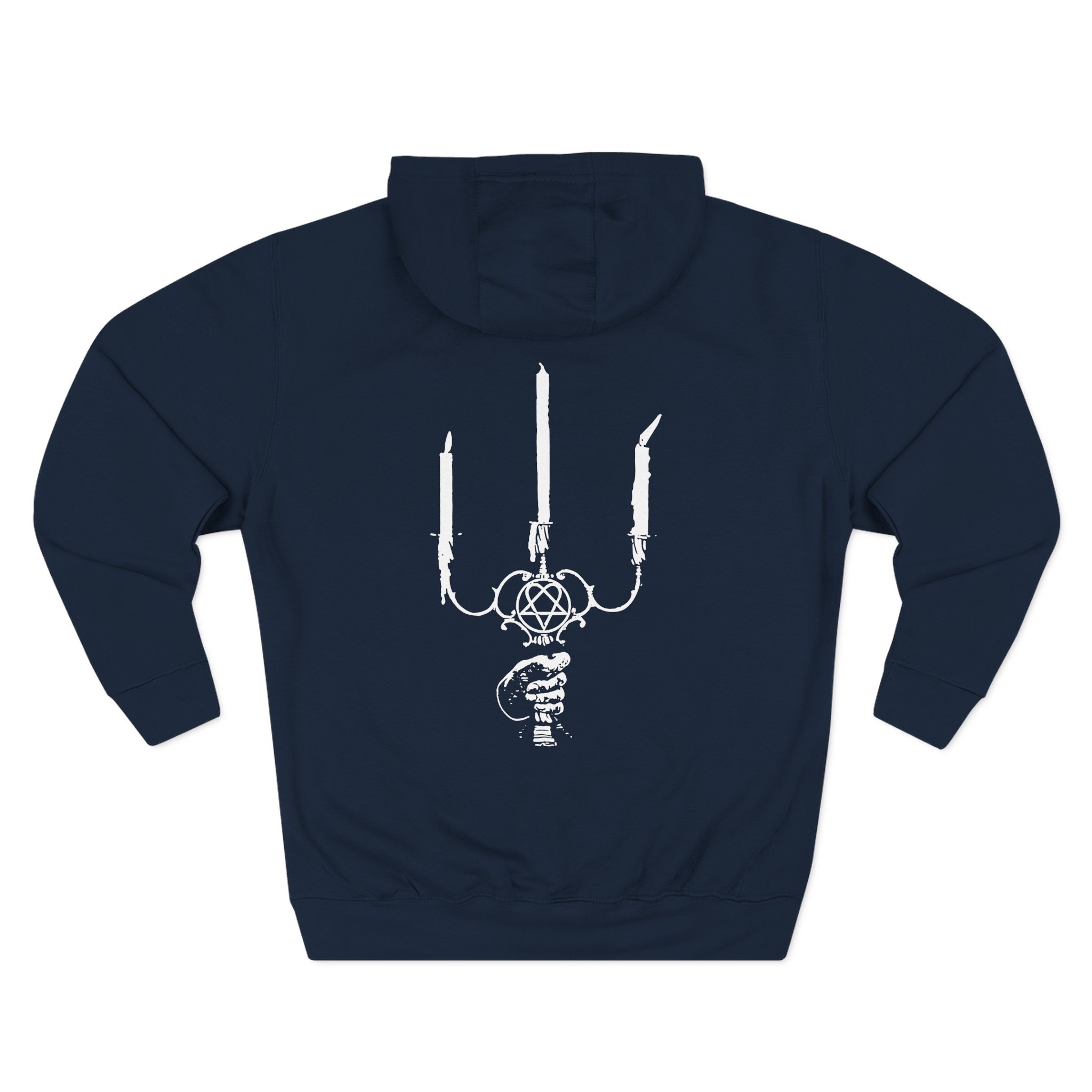 Him Ornament Candle Three-Panel Fleece Hoodie