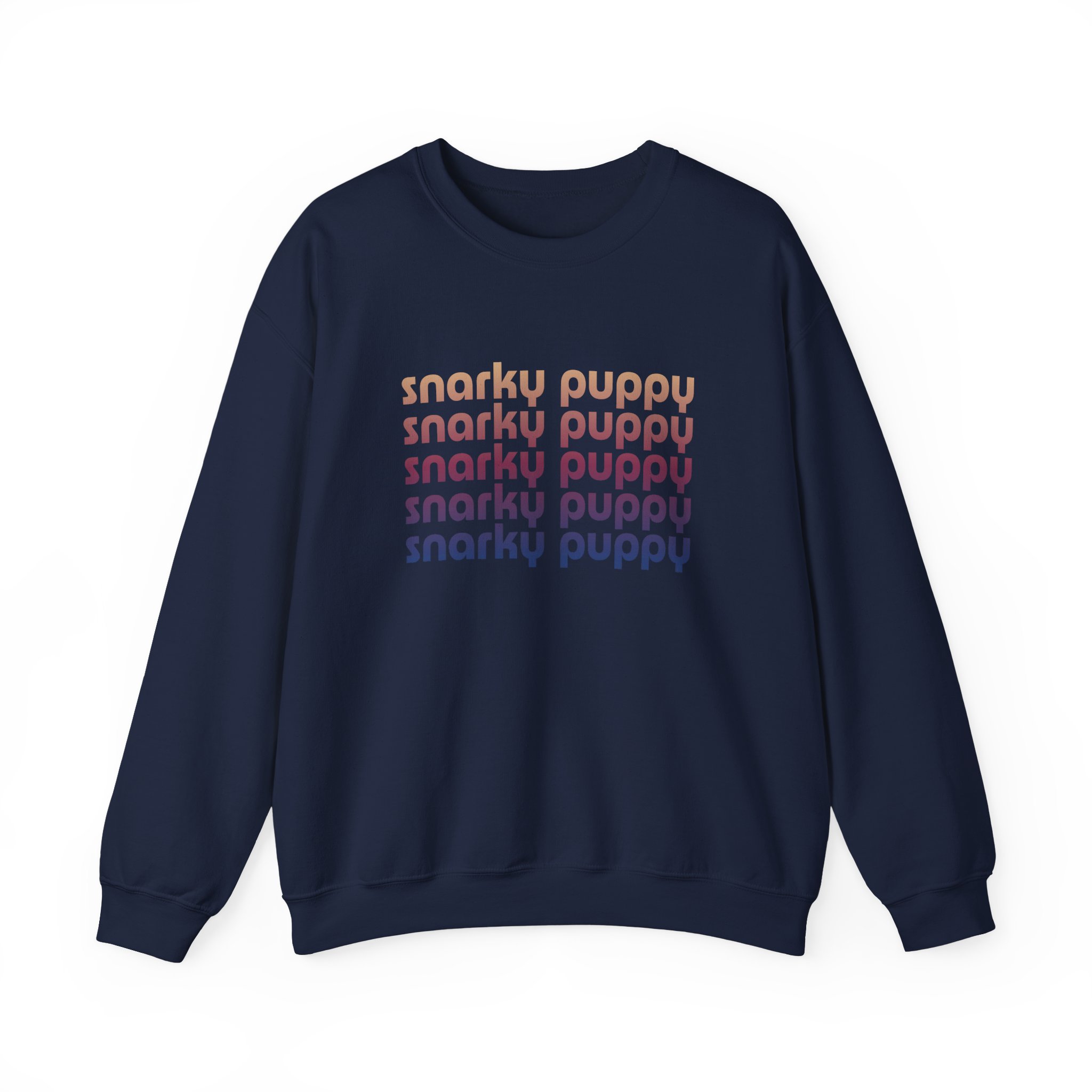 Snarky Puppy Repeating Logo Unisex Heavy Blend Crewneck Sweatshirt