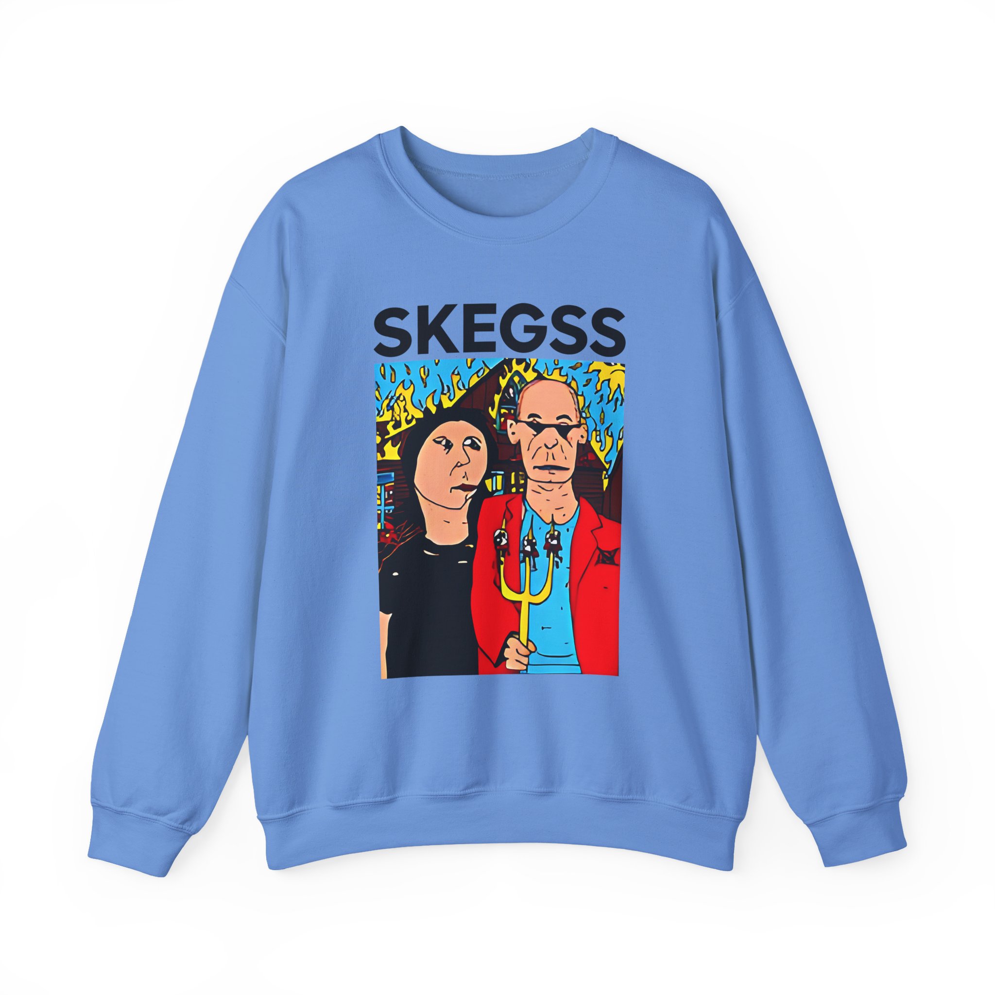 Skegss Gothic America Unisex Heavy Blendâ„¢ Crewneck Sweatshirt